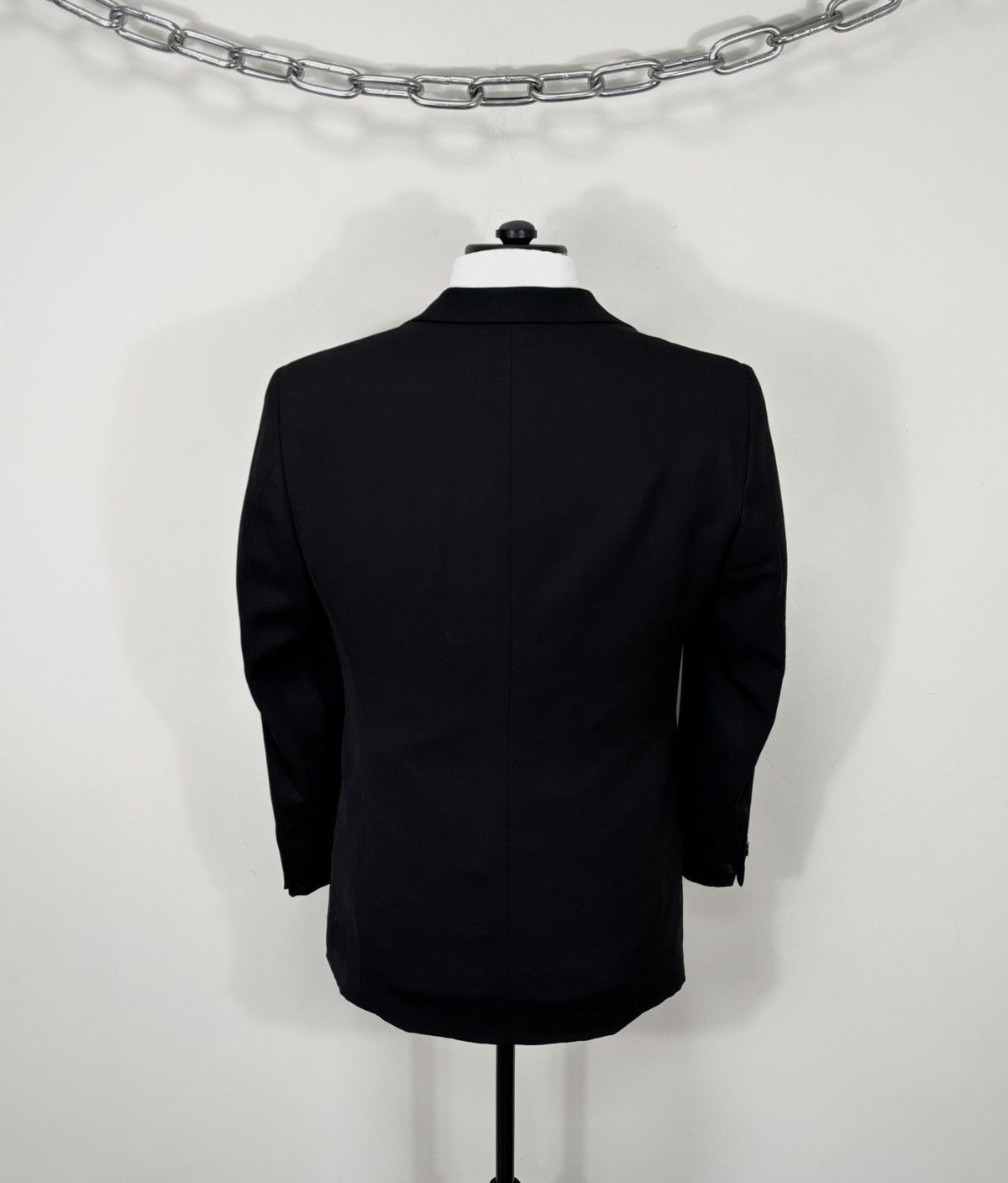 Armani Collezioni Armani Collezioni Men’s Black Wool Blazer Jacket Sport Coat Size 36R - 13 Thumbnail