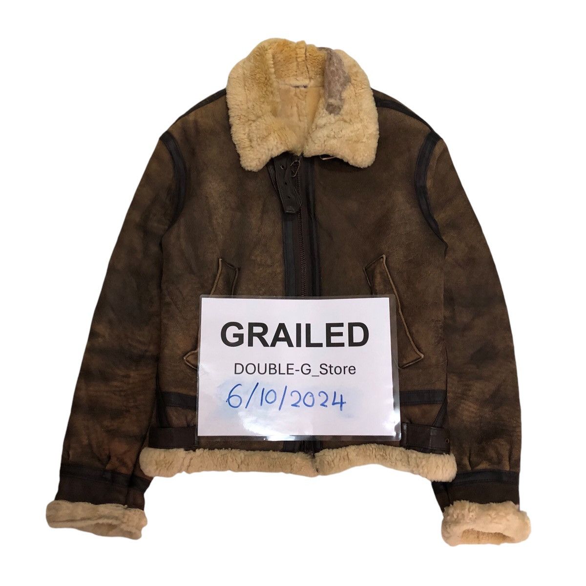 Vintage B3 Leather Jacket Shearling Cooper Genuine Made Usa