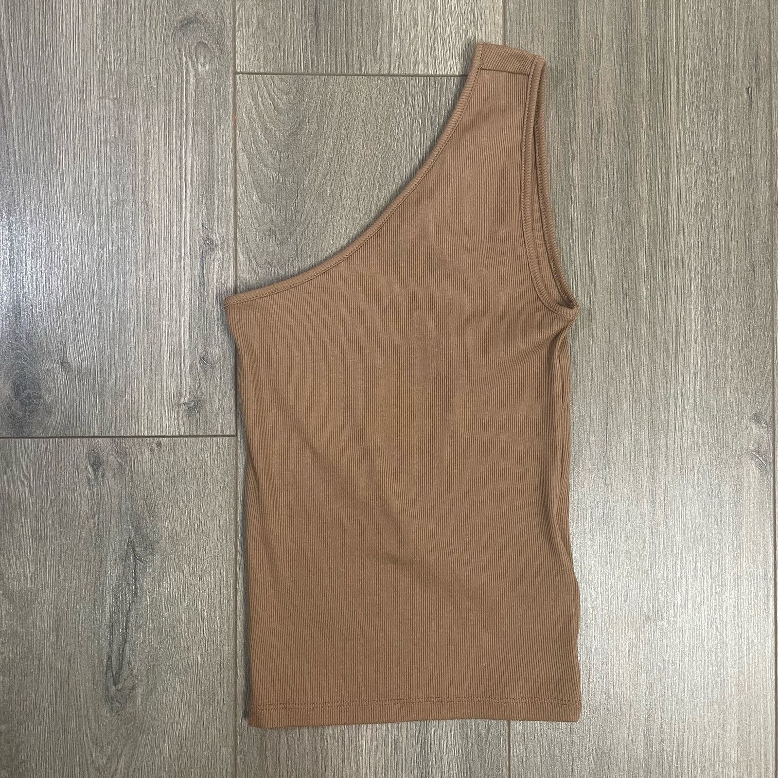 Madewell Madewell Brightside One Shoulder Rib Tank Top US Women's XXS Size XXS / US 00 / IT 34 - 1 Thumbnail