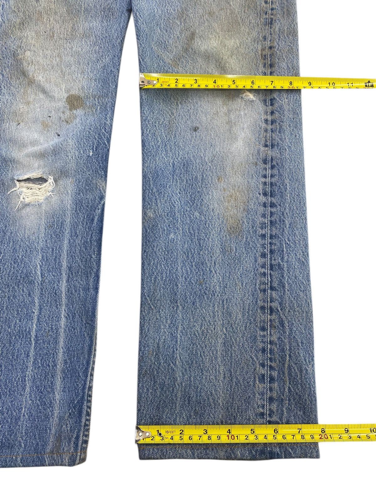 Levi's Vintage Levi’s Acid Blue Wash Style Ripped Jeans Size US 30 / EU 46 - 7 Thumbnail