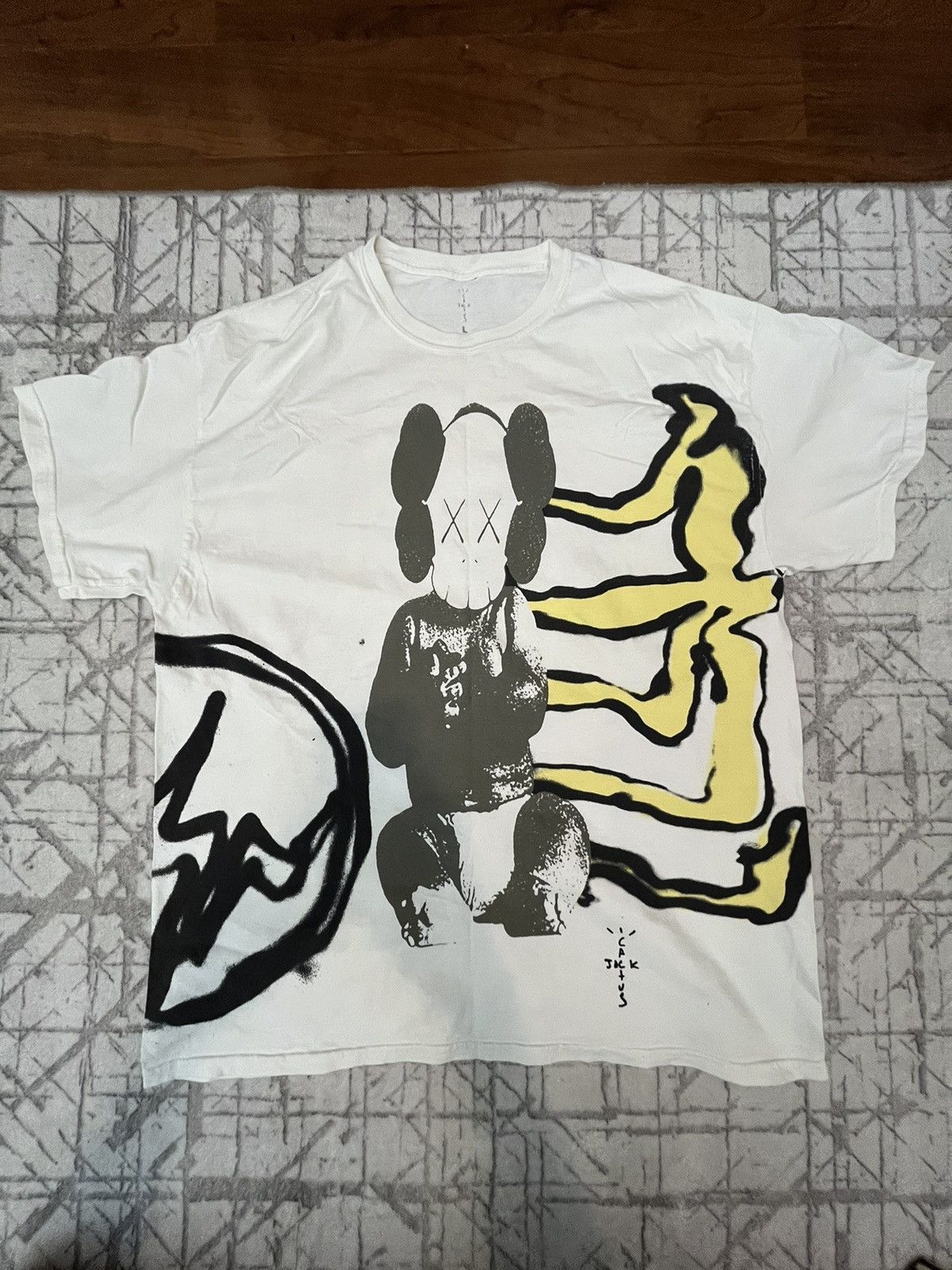 travis scott kaws shirt