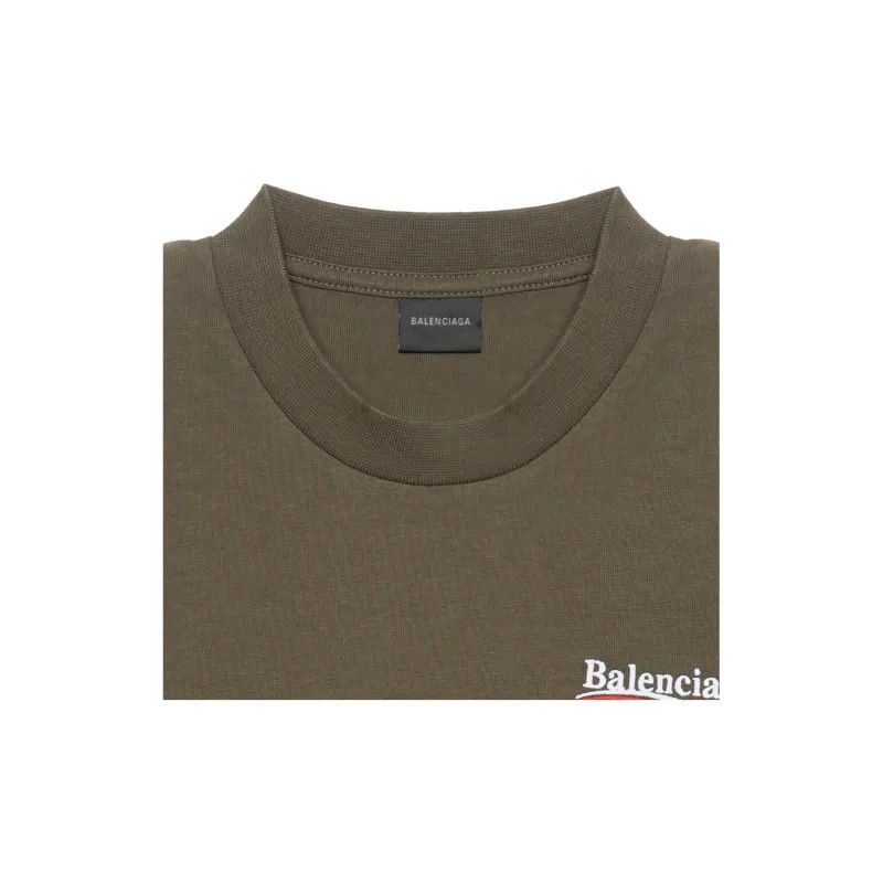 Balenciaga o1mt1gz1224 KIDS - Political Campaign T-Shirt in Army Green Size US XXS / EU 40 - 3 Thumbnail