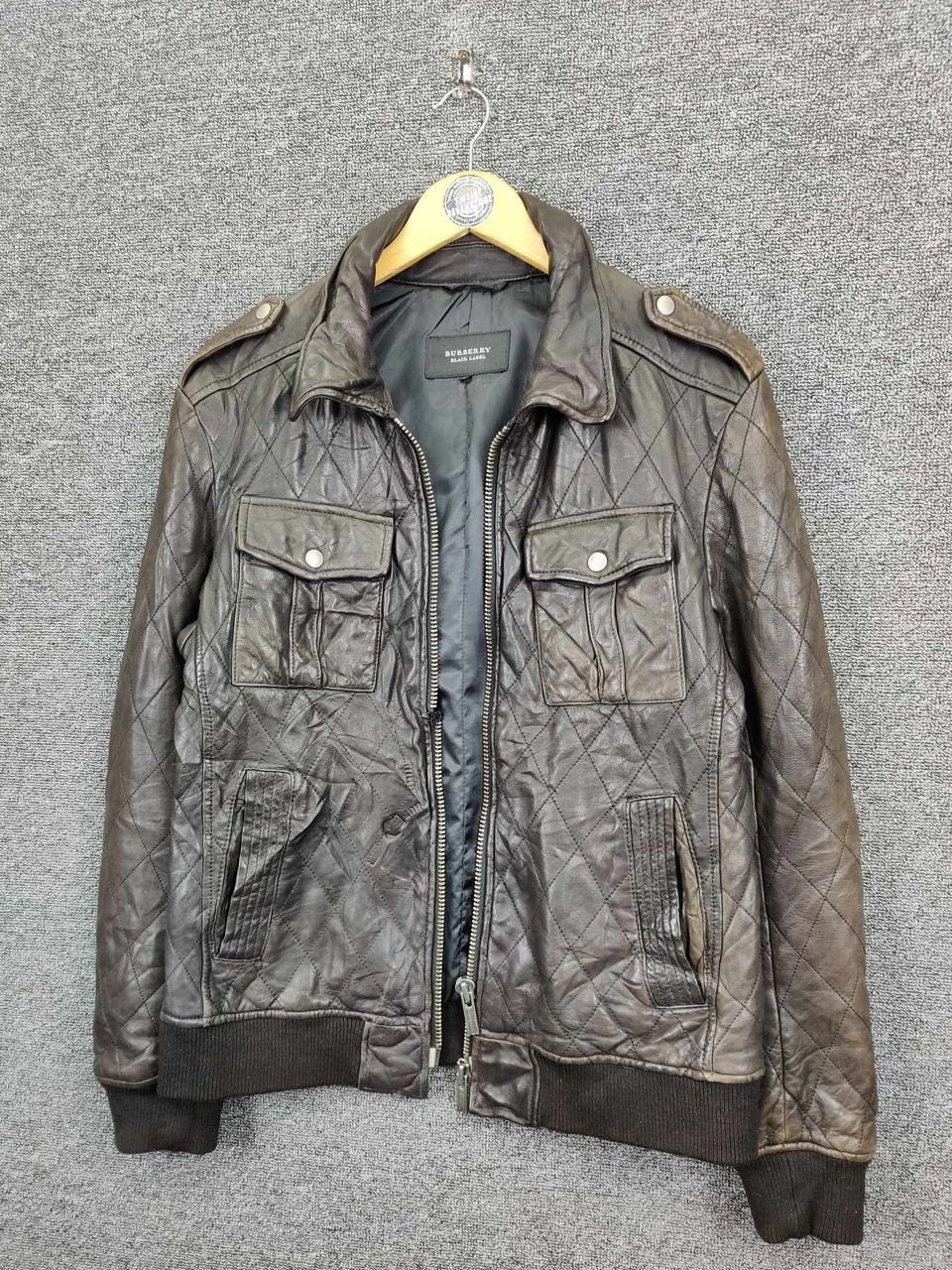 Burberry Burberry Black Label Quilted Leather Brown Jacket Size US L / EU 52-54 / 3 - 2 Thumbnail