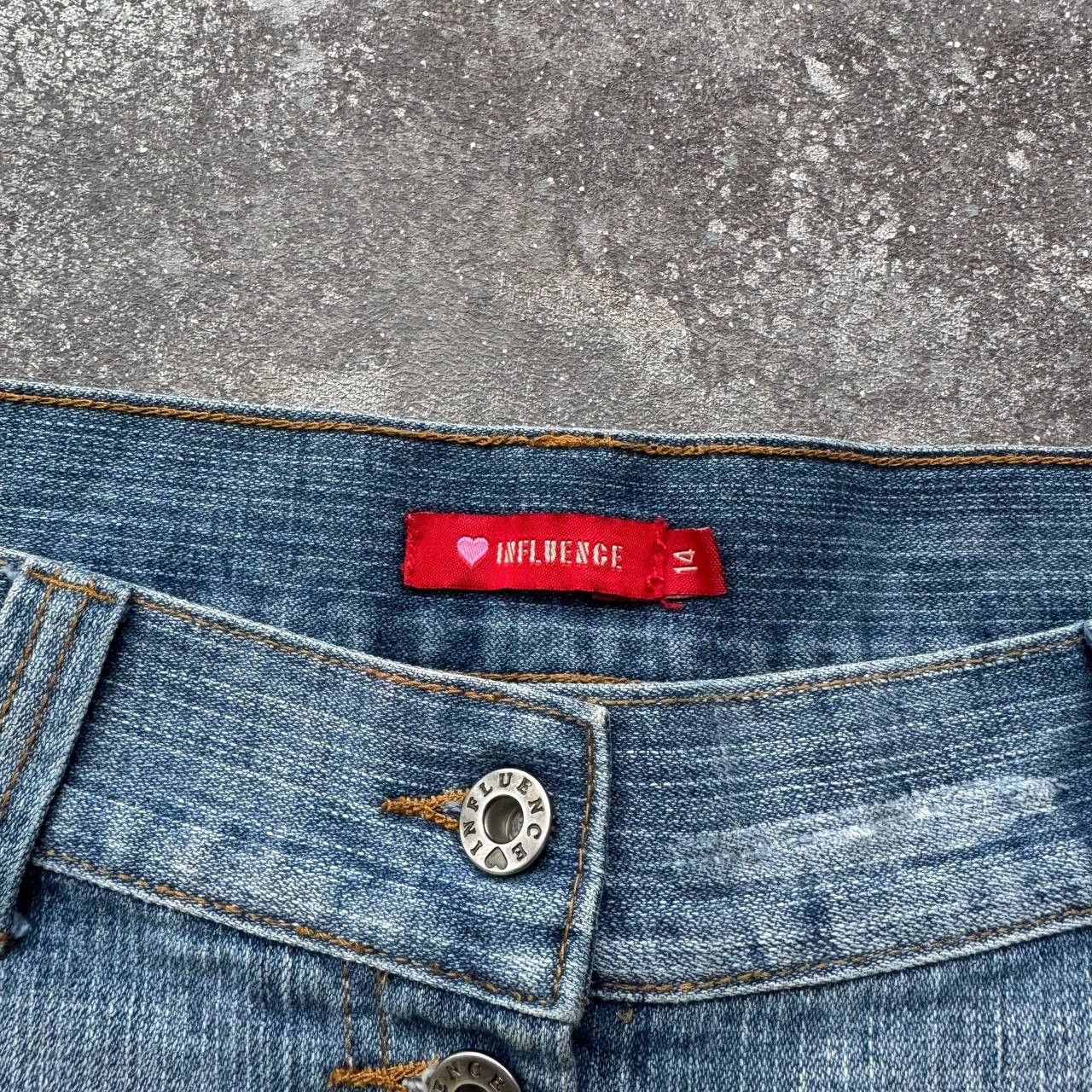 Hysteric Glamour Opium Y2K Bondage Distressed Washed Denim Mini Skirt Size 32" / US 10 / IT 46 - 9 Thumbnail
