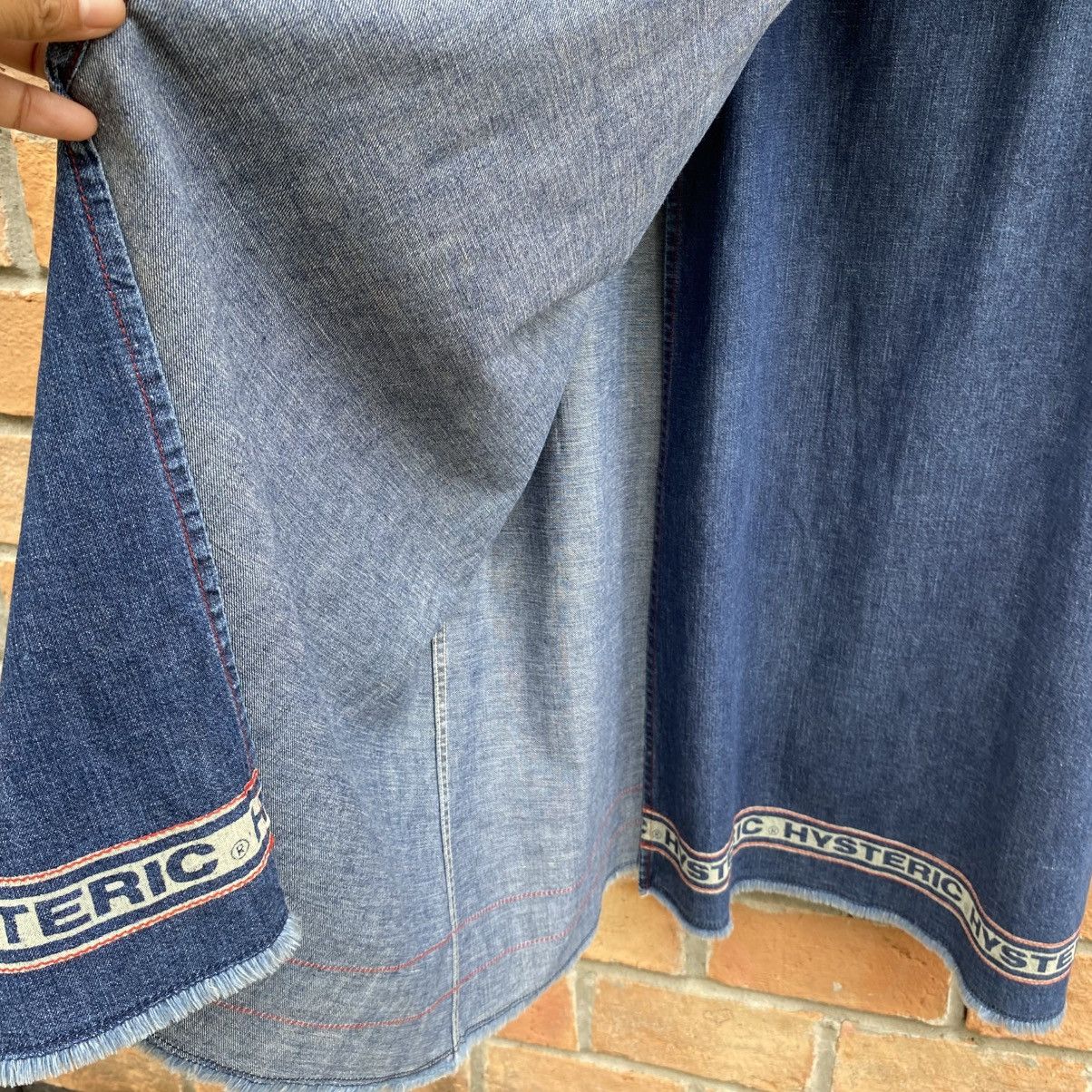 Hysteric Glamour Hysteric Glamour Soft Denim Logo Trim Maxi Skirt Size 26" / US 2 / IT 38 - 11 Thumbnail