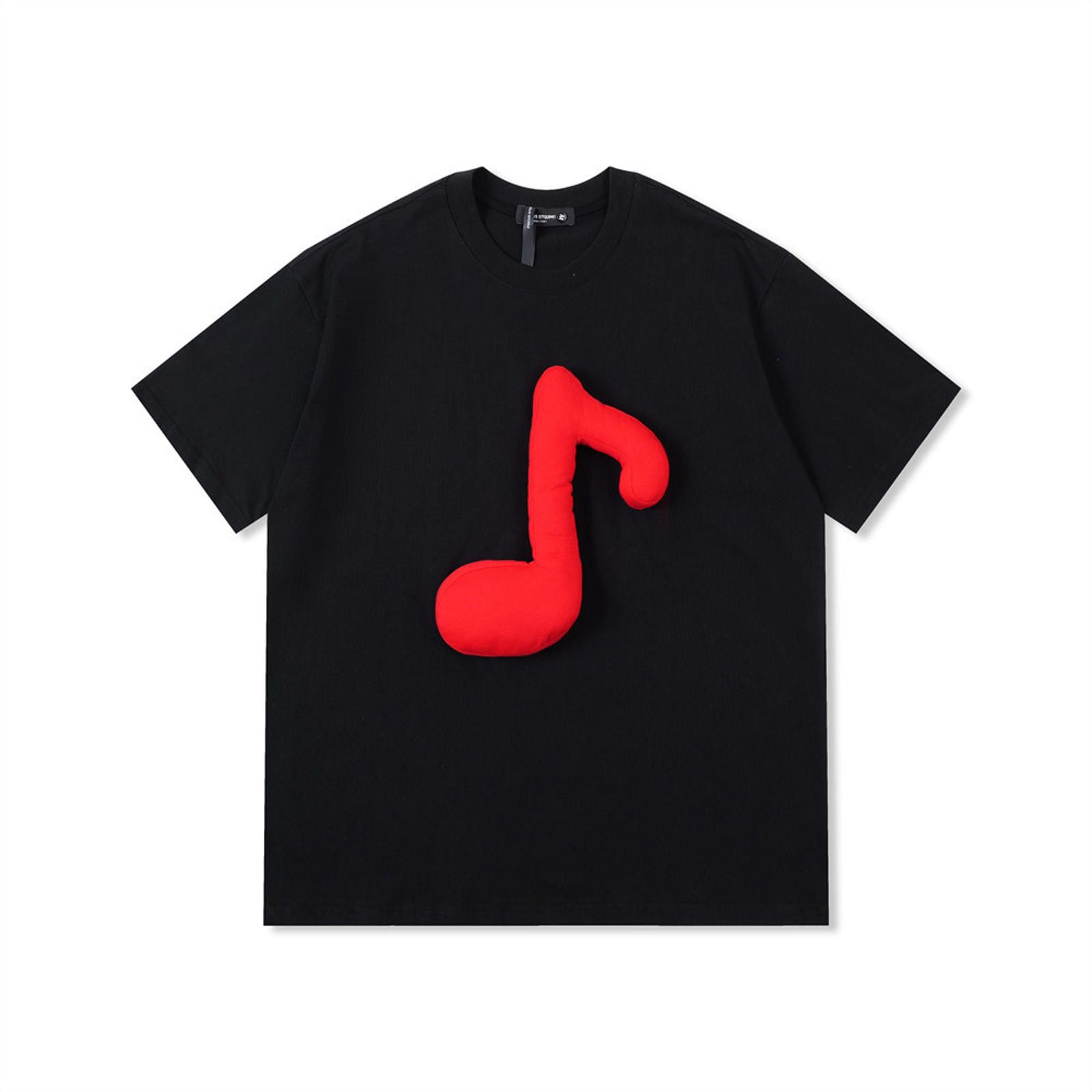 Other Unique Black T-Shirt with Red Music Note Design Size US M / EU 48-50 / 2 - 1 Thumbnail