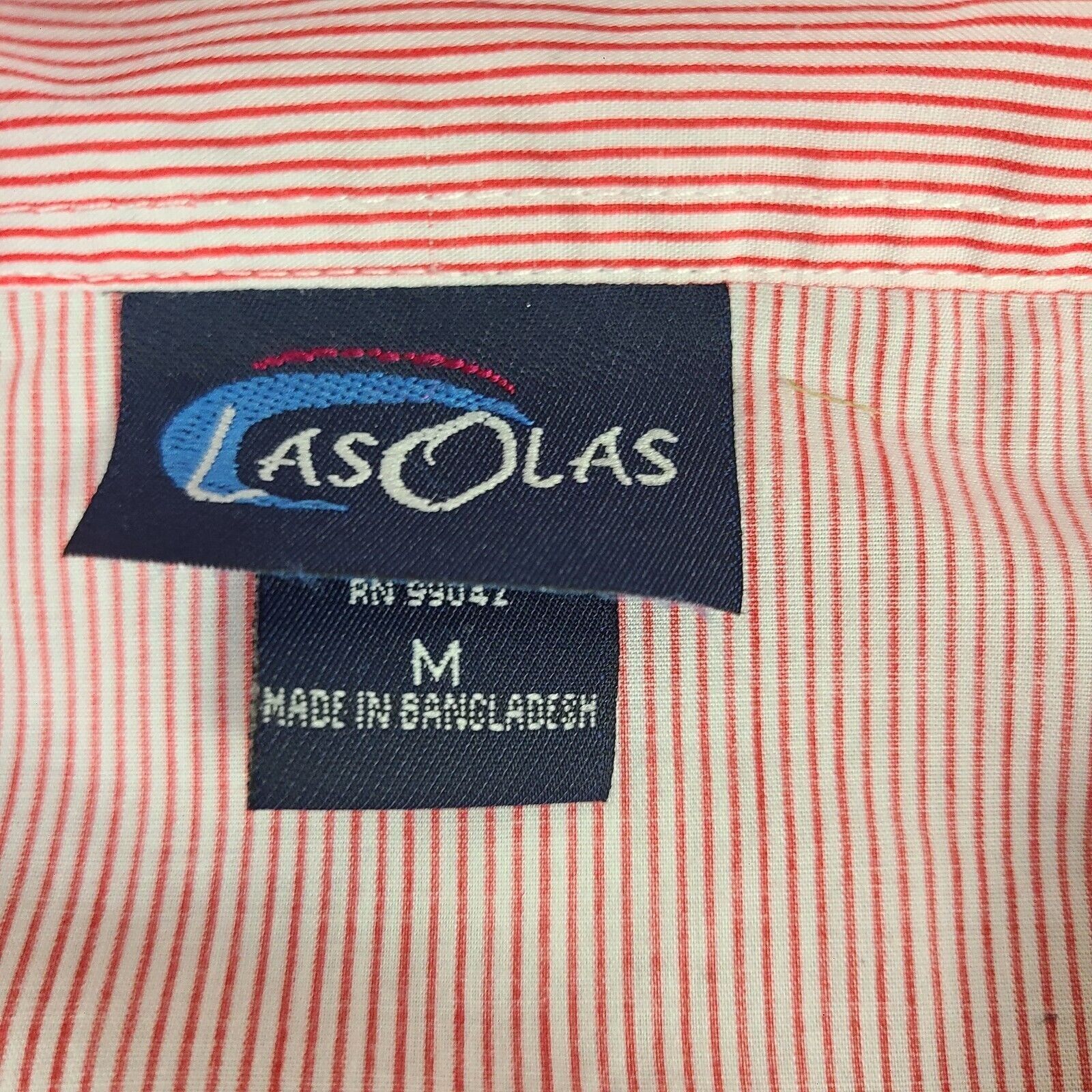 Vintage Las Olas red & white gingham checked shirt with embroidered Size M / US 6-8 / IT 42-44 - 3 Thumbnail