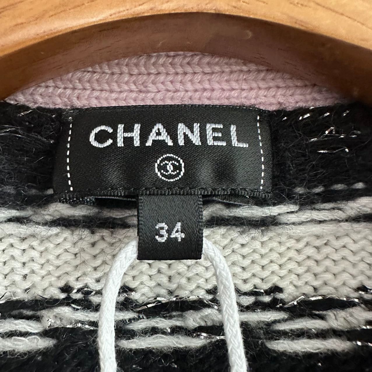 Chanel CHANEL 22B Pink Striped Cardigan (Haute Metiers d'Art) 34 Size XS / US 0-2 / IT 36-38 - 5 Thumbnail