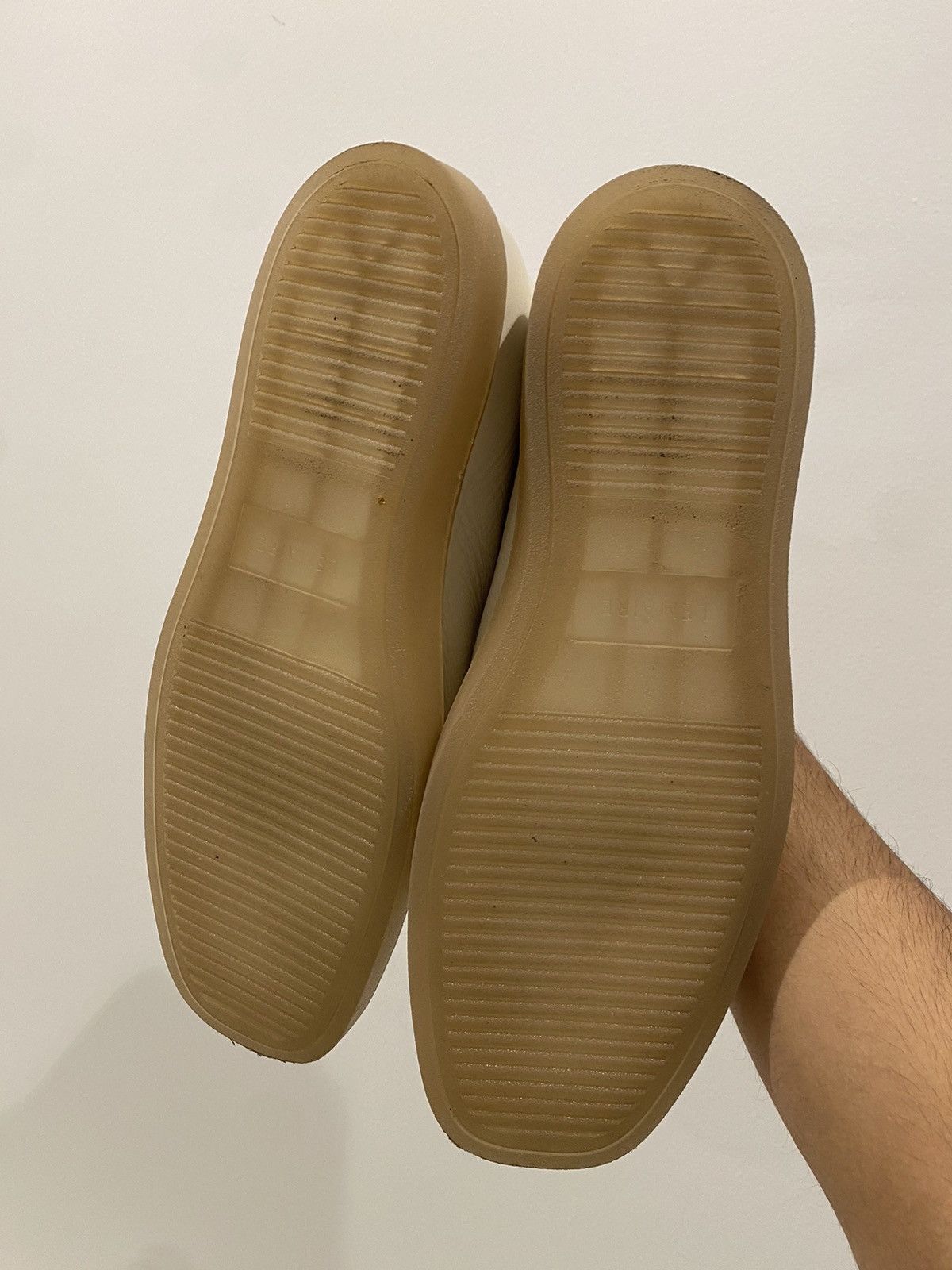 Lemaire LAMAIRE white piped slippers Size US 12 / EU 45 - 8 Thumbnail