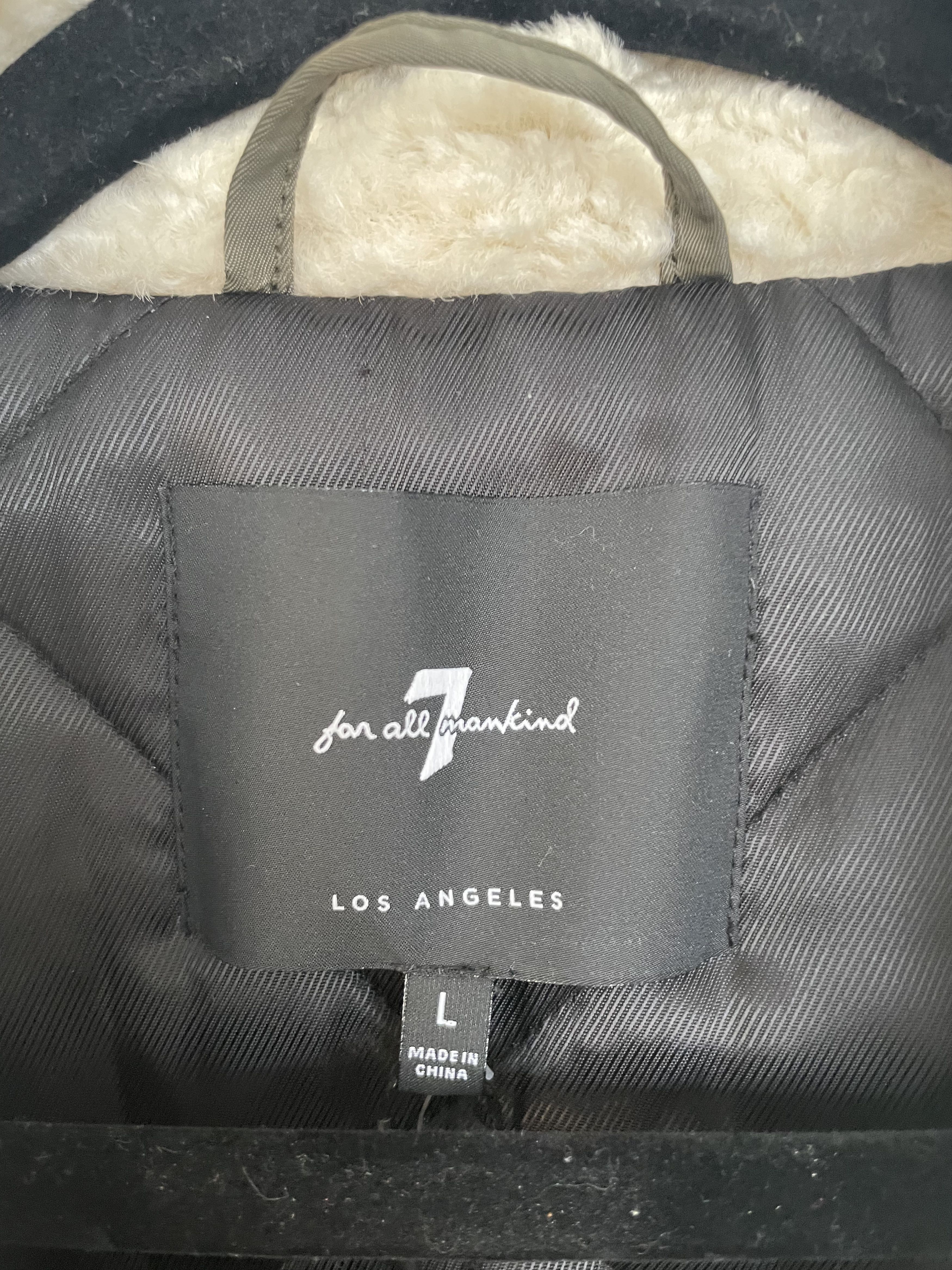 7 For All Mankind 7 For All Mankind Sherpa Trim Bomber Jacket In Army Green Size US L / EU 52-54 / 3 - 5 Thumbnail