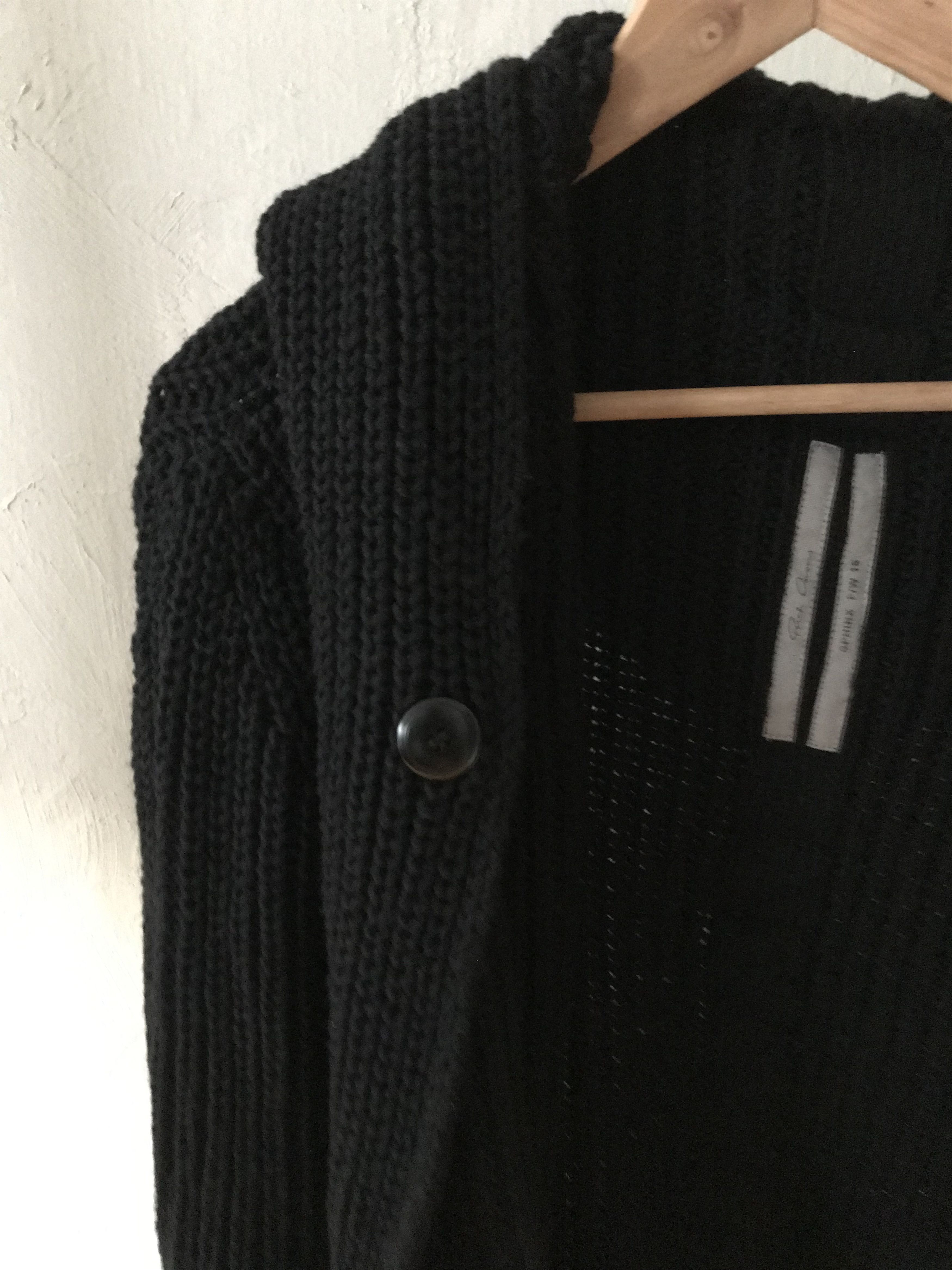 Rick Owens FW15 Rick Owens Sphinx thick heavy knit, draped cardigan Size US M / EU 48-50 / 2 - 3 Thumbnail