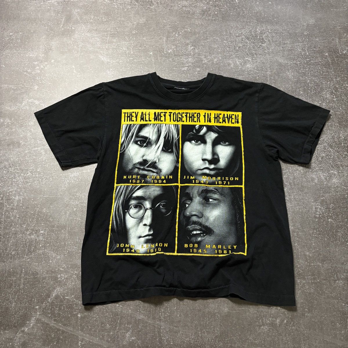 Band Tees × Bob Marley crazy 90s single stitch Kurt Cobain legends t-shirt lennon Size US M / EU 48-50 / 2 - 1 Thumbnail