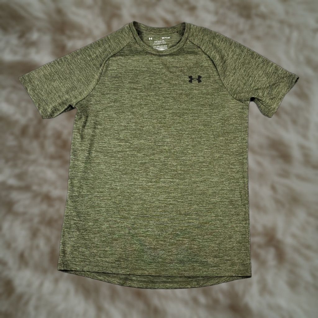 Under Armour Under Armour T Shirt Mens Small Taupe Heatgear Active Work Out Gym Short Sleeve Size US S / EU 44-46 / 1 - 1 Thumbnail