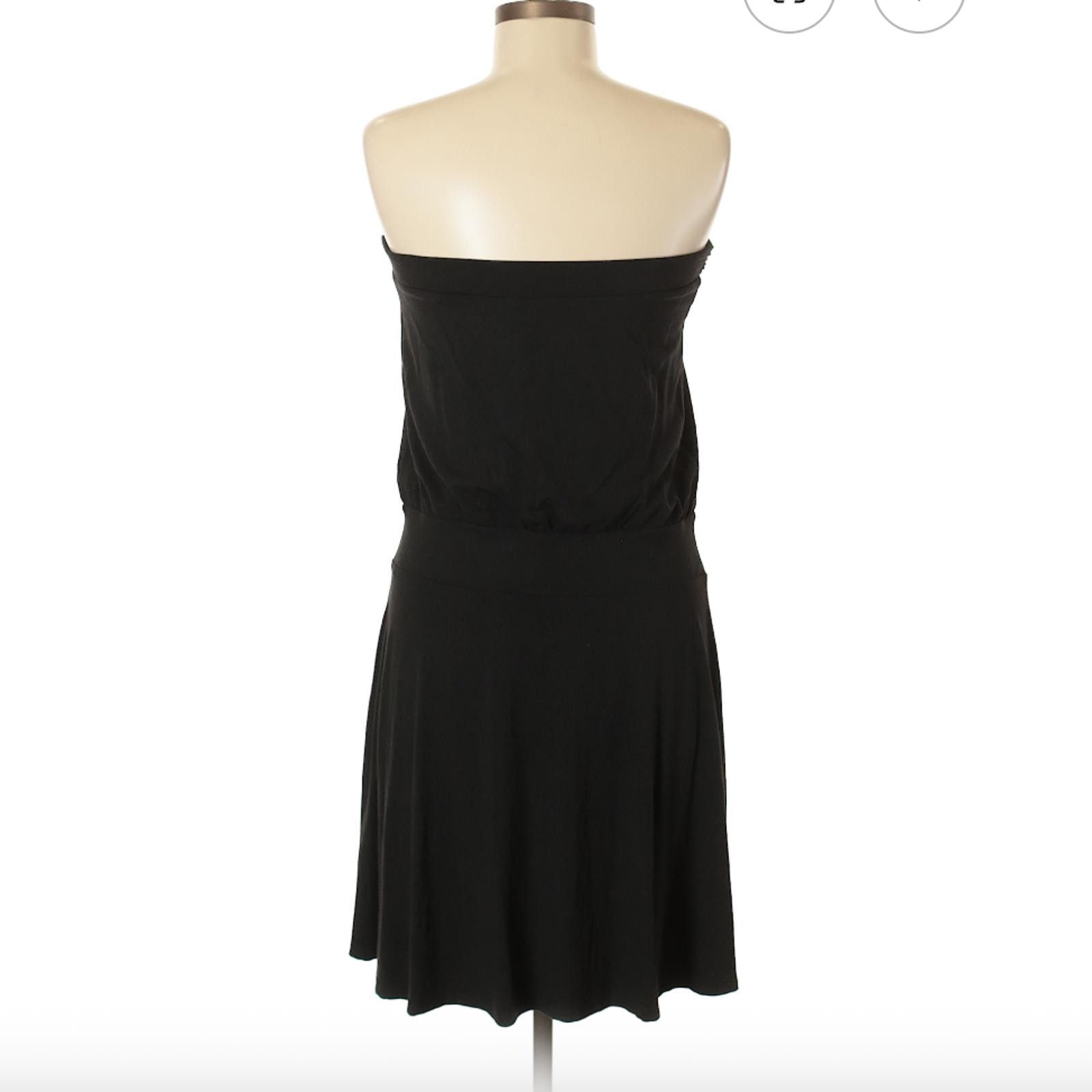 Other White House Black Market Strapless Black Casual Dress Size M Size M / US 6-8 / IT 42-44 - 2 Thumbnail