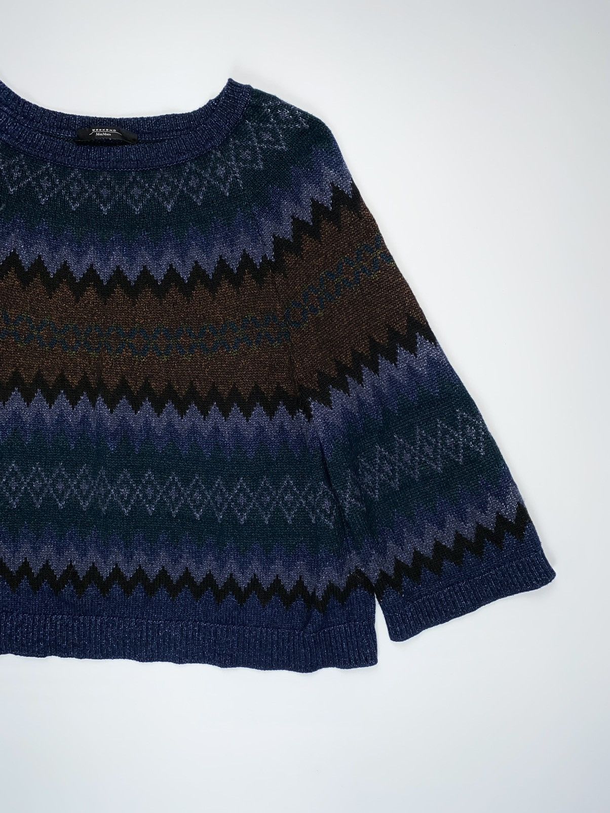 Weekend Max Mara 🚨 Weekend Max Mara vintage knitted wool sweater art luxury Size M / US 6-8 / IT 42-44 - 3 Thumbnail