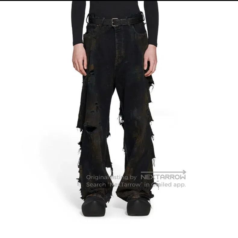 Balenciaga Balenciaga size XS Solid color distressed dirty straight-l Size US 27 - 7 Thumbnail