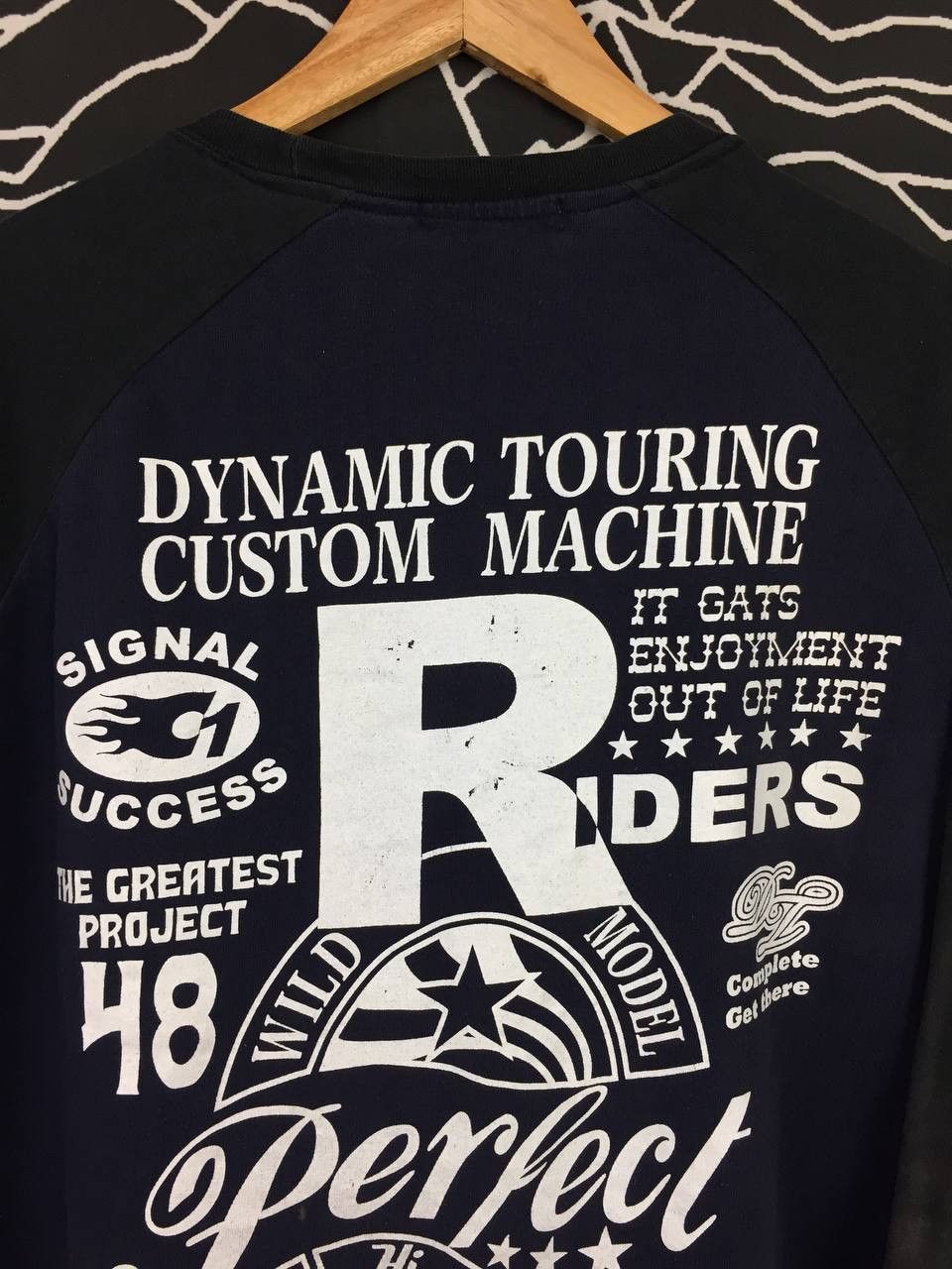 Japanese Brand × Vintage EXCUSE Dynamic Touring Custom Machine Raglan Tee Size US XXL / EU 58 / 5 - 10 Thumbnail