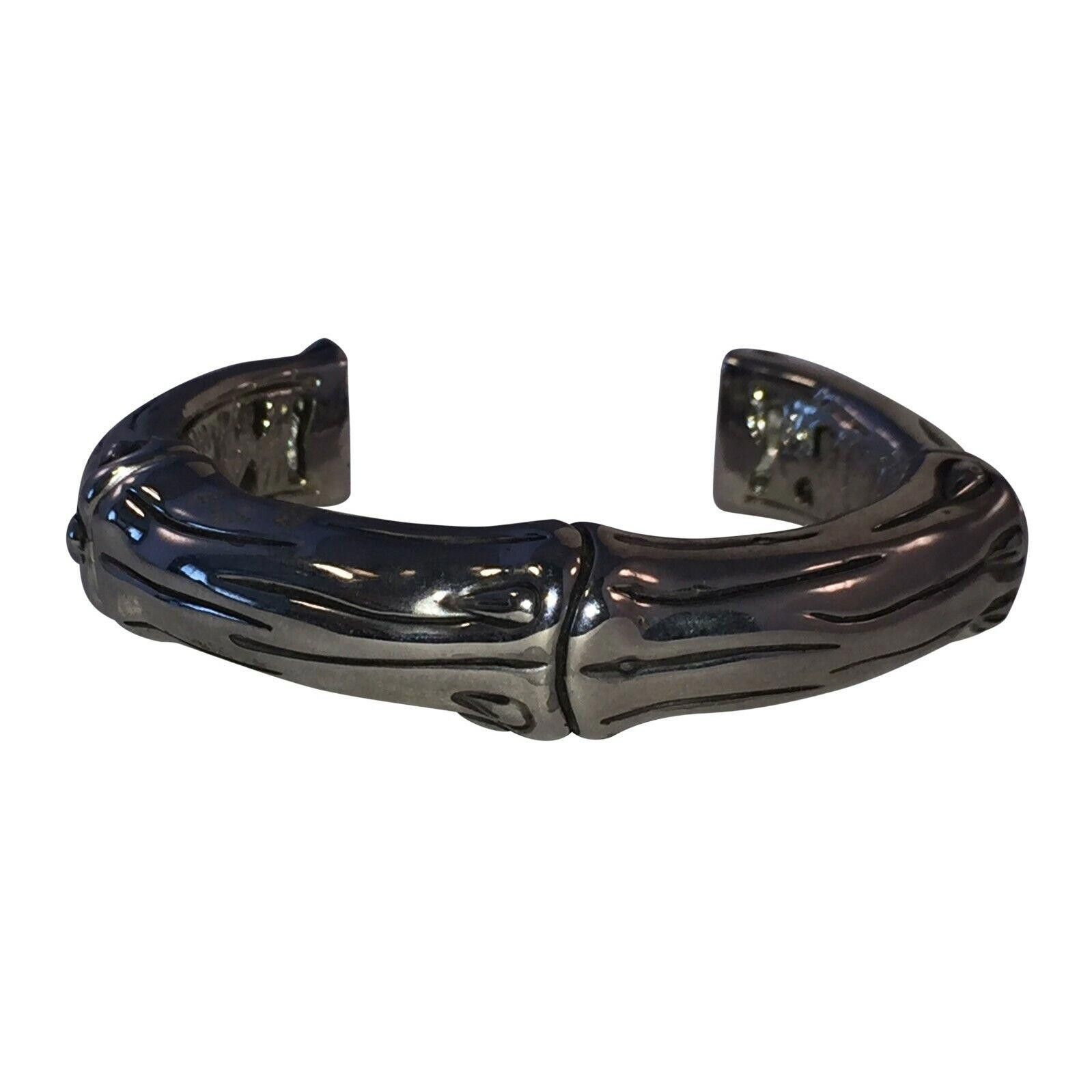 Designer Costume Bamboo Chrome Plated Bracelet Size ONE SIZE - 1 Thumbnail