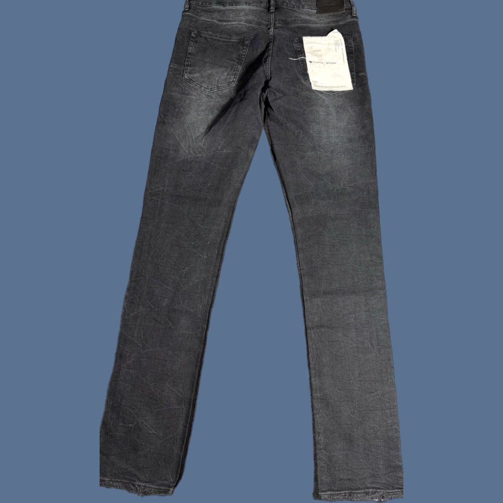 J Brand Purple Brand Jeans P001 Slim Fit Black 34x33.5 Orange Side Stripe Distressed 5-Pocket Men Vintage No Size US 34 / EU 50 - 1 Thumbnail