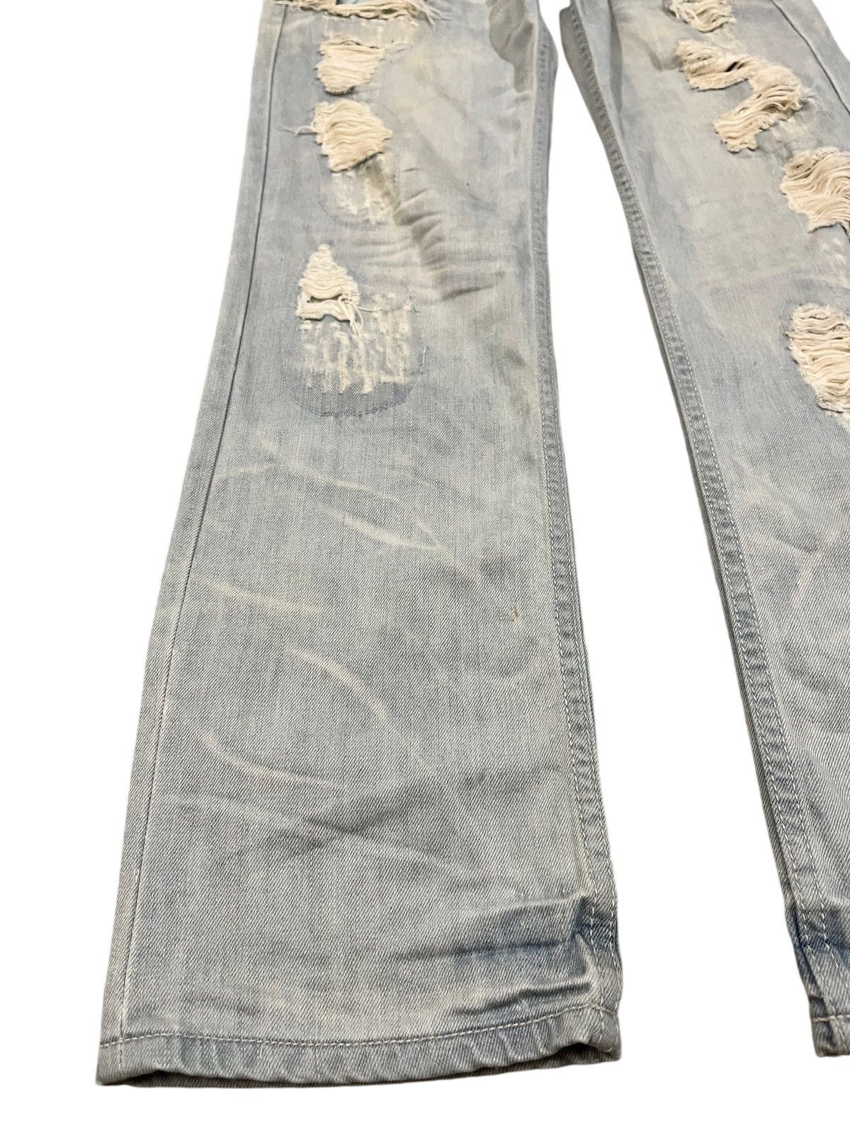 Japanese Brand Vintage Vence Ripped Grunge Distressed Denim Size US 33 - 4 Thumbnail