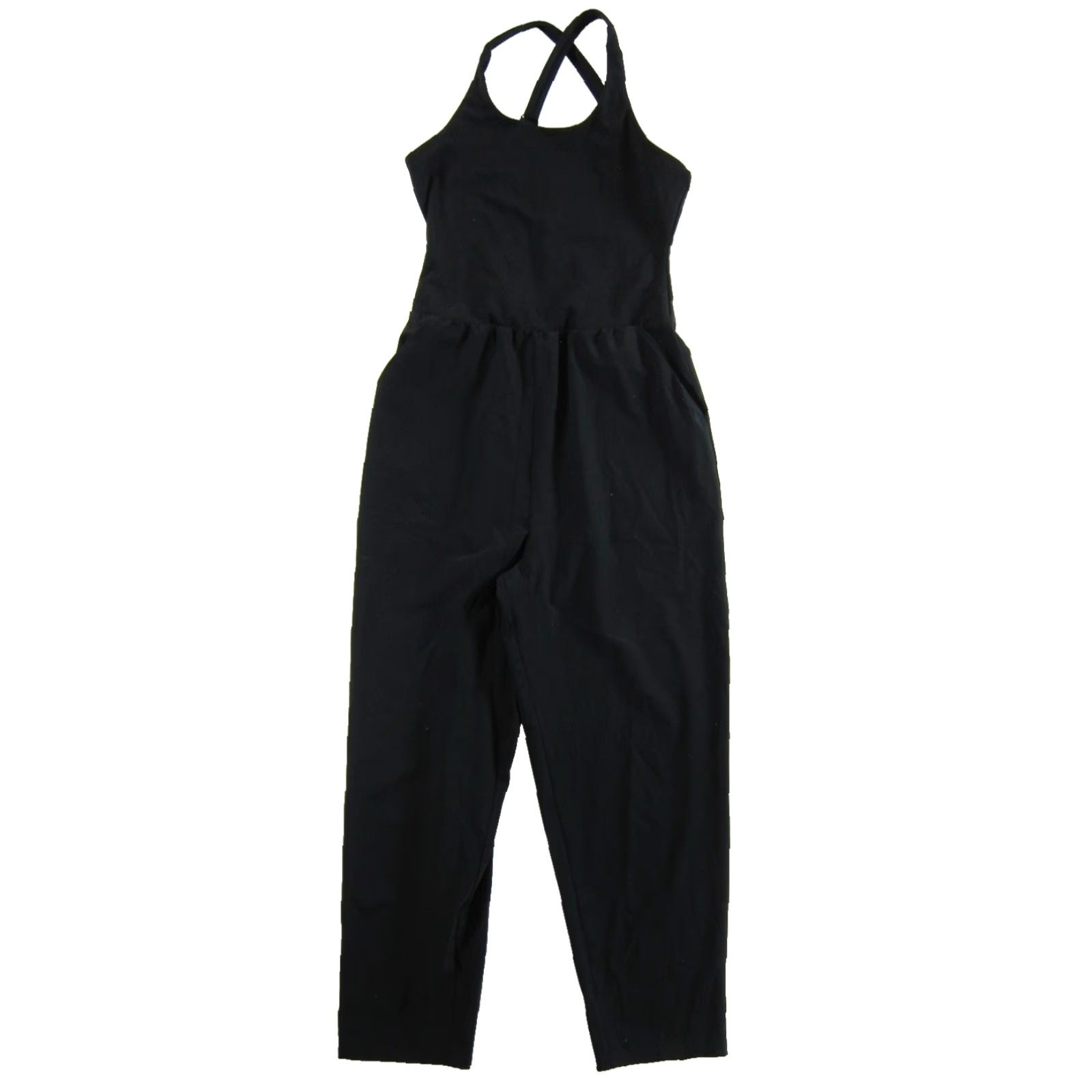 Vintage Sincerely Jules Active Black Stretch Pocket Jumper Romper Jumpsuit Women XS Size XS / US 0-2 / IT 36-38 - 2 Thumbnail