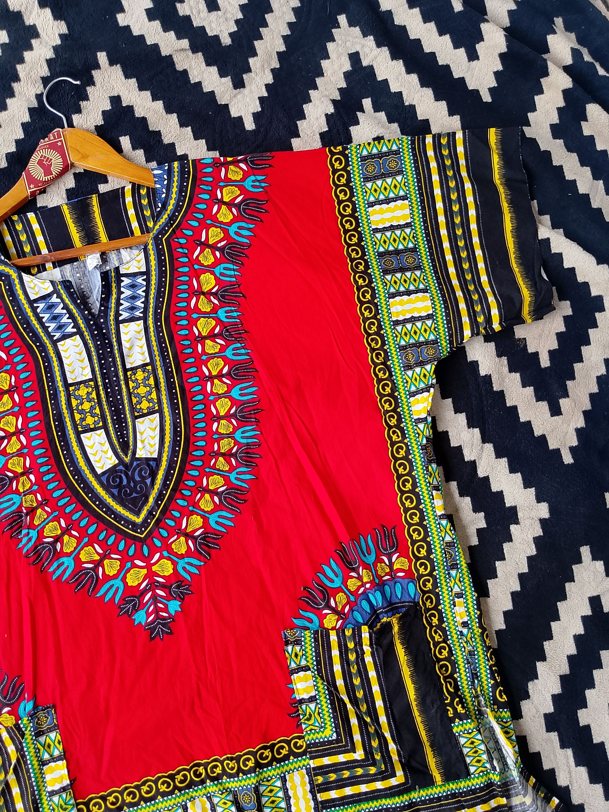 Other Traditional Dashiki Kyrgyzstan Echoes of Central Asian Craft Size US XXL / EU 58 / 5 - 6 Thumbnail