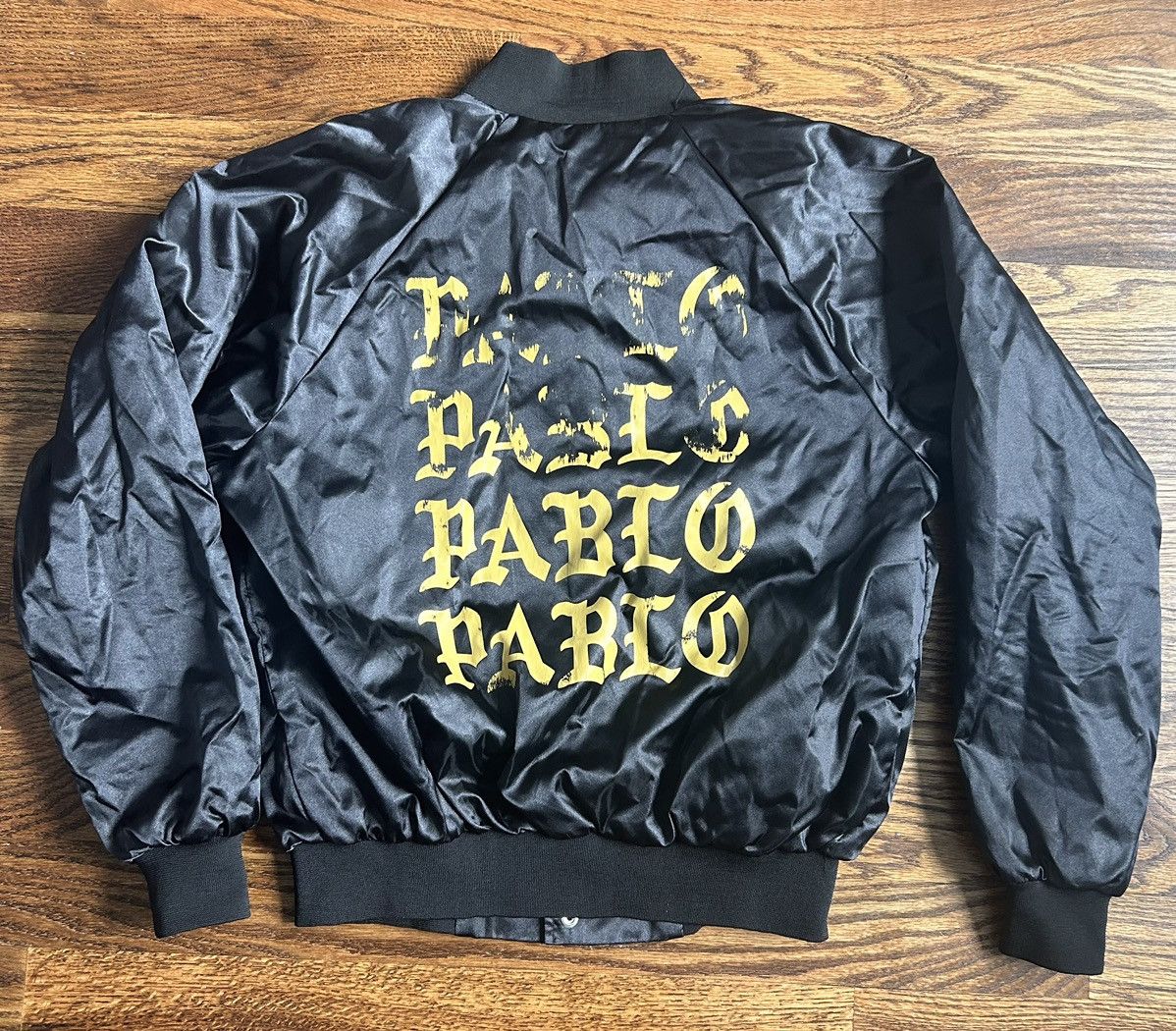 image of Kanye West “The Life Of Pablo” Bomber in Black, Men's (Size Medium)