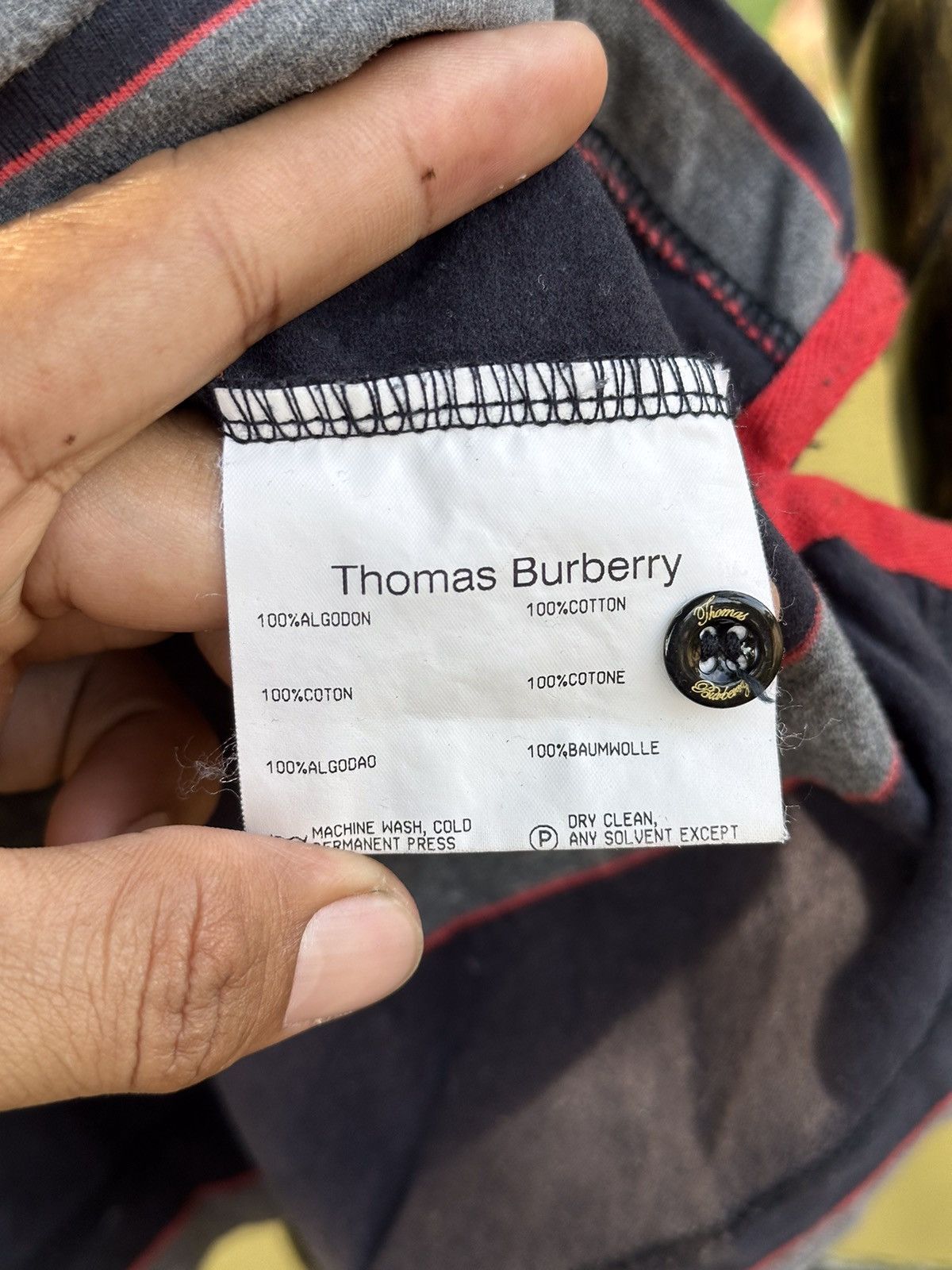 Burberry Thomas Burberry Stripe Button . Size US M / EU 48-50 / 2 - 3 Thumbnail