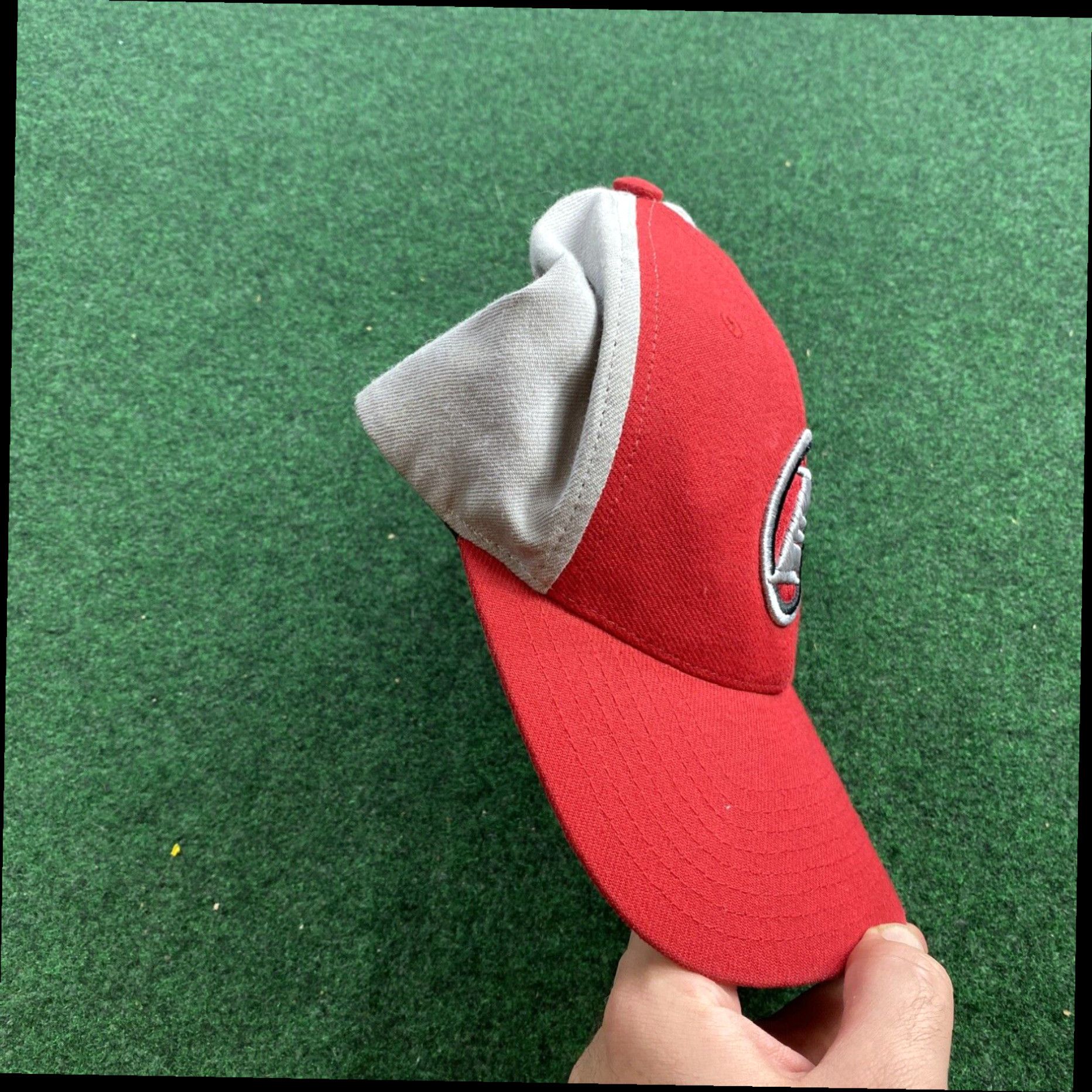 Reebok Vintage Reebok Allen Iverson FlexFit Hat I3 Red Baseball Cap RARE FAST SHIPPING Size ONE SIZE - 4 Thumbnail