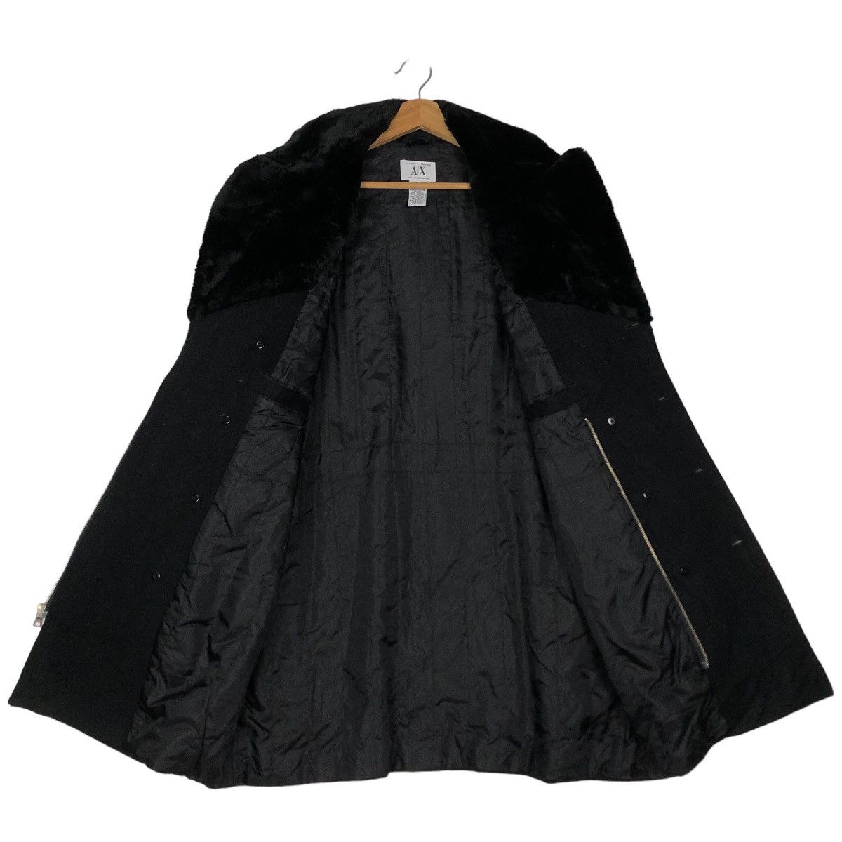 Japanese Brand 🔥Double Breast Mink Fur Jacket Armani Exchange Rich Black Size US M / EU 48-50 / 2 - 11 Thumbnail