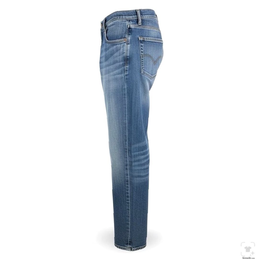Levi's Levi's 505 Jeans Mens Regular Zip Fly Straight Light Blue Wash 30in Inseam 36W 30L Denim Cotton Elastodiene Size US 36 / EU 52 - 3 Thumbnail