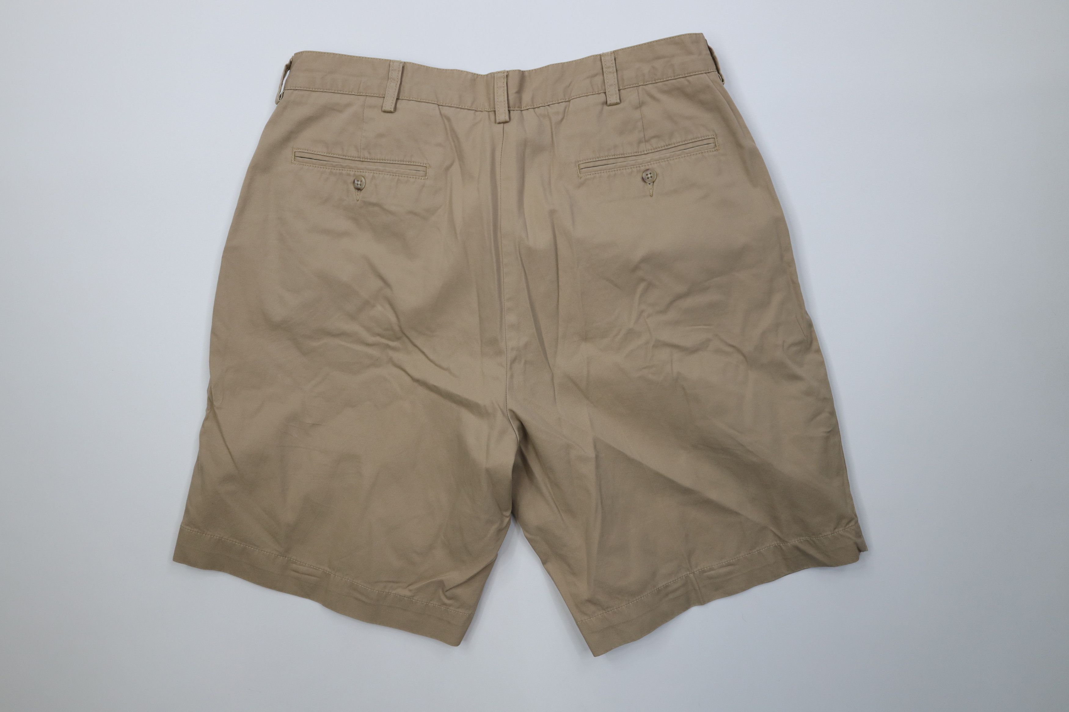 Ralph Lauren Vintage 90s Ralph Lauren Golf Golfing Shorts Beige Cotton Size US 36 / EU 52 - 9 Thumbnail