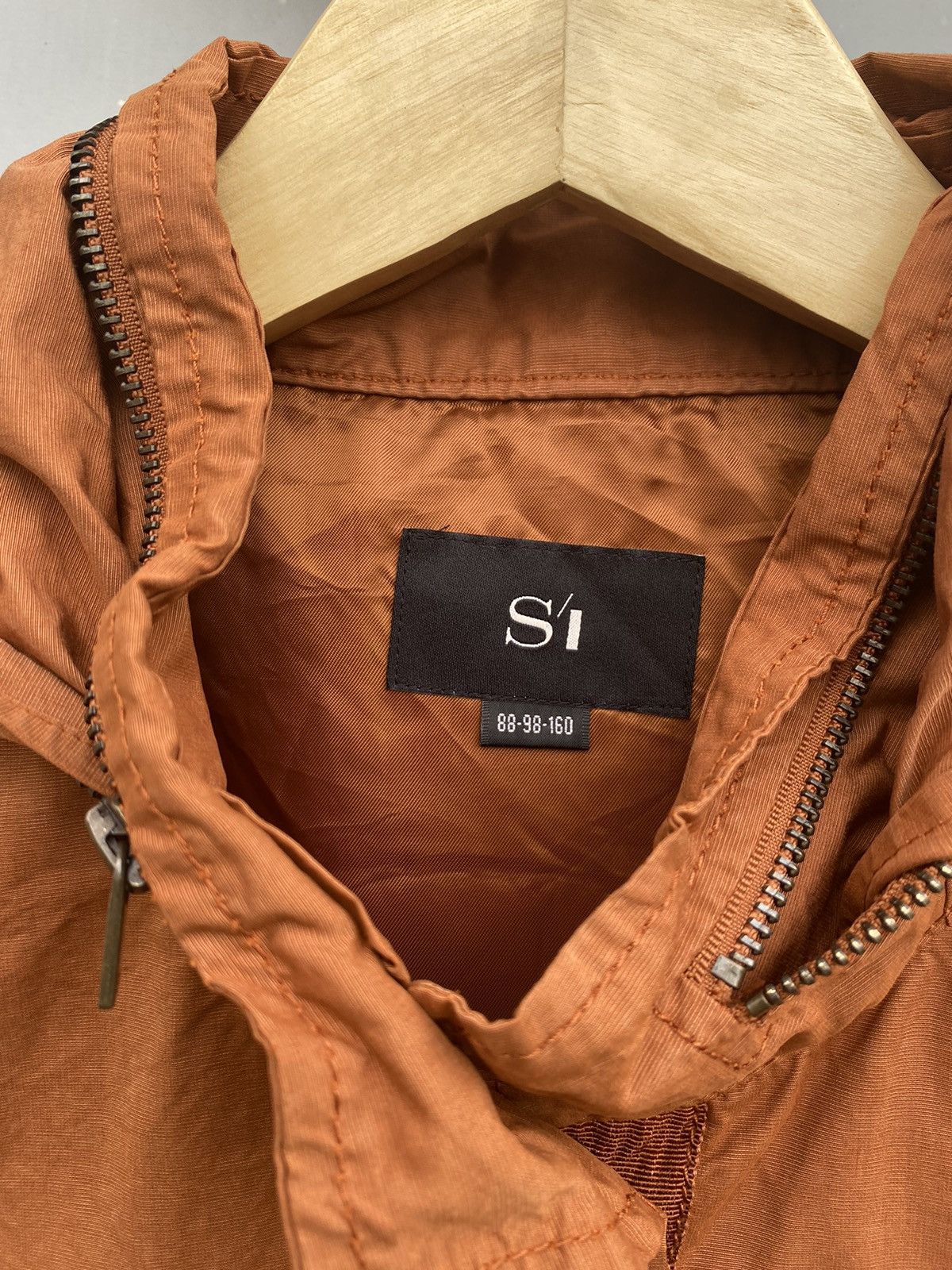 Japanese Brand SI Bien Burn Orange Parka Gothic Patch Japanese Distressed Size US L / EU 52-54 / 3 - 5 Thumbnail