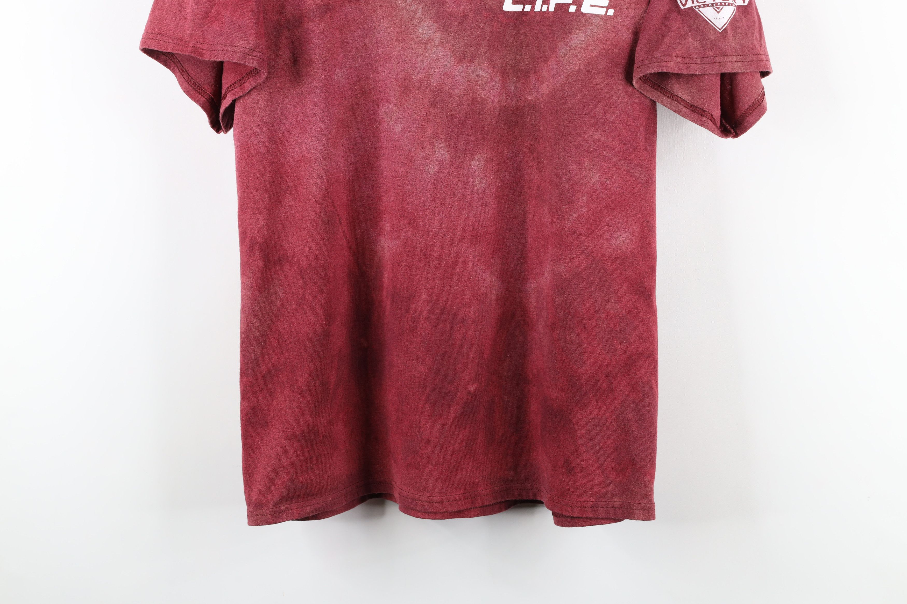 Vintage Vintage Polaris Spell Out Acid Wash Short Sleeve T-Shirt Red Size US L / EU 52-54 / 3 - 3 Thumbnail