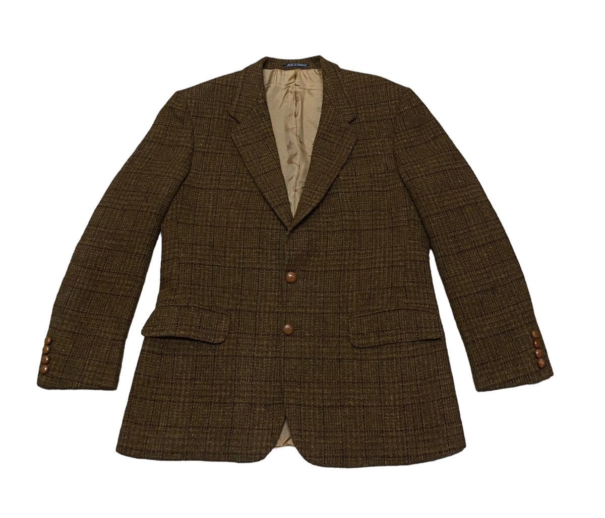 image of Very Vintage Harris Tweed Austin Reed Wool Jacket 1980S in Brown, Men's (Size Medium)