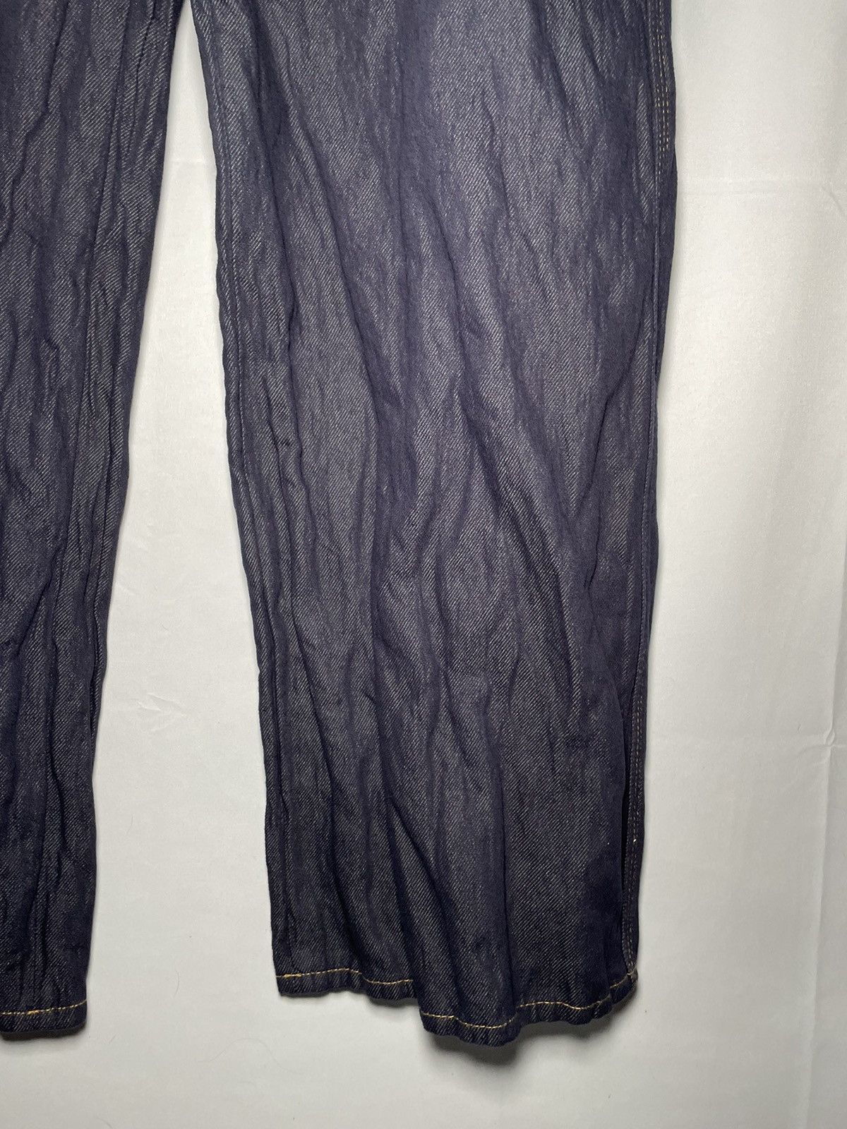 Bottega Veneta Bottega Veneta Indigo Crinkled Denim Jeans Size US 36 / EU 52 - 5 Thumbnail