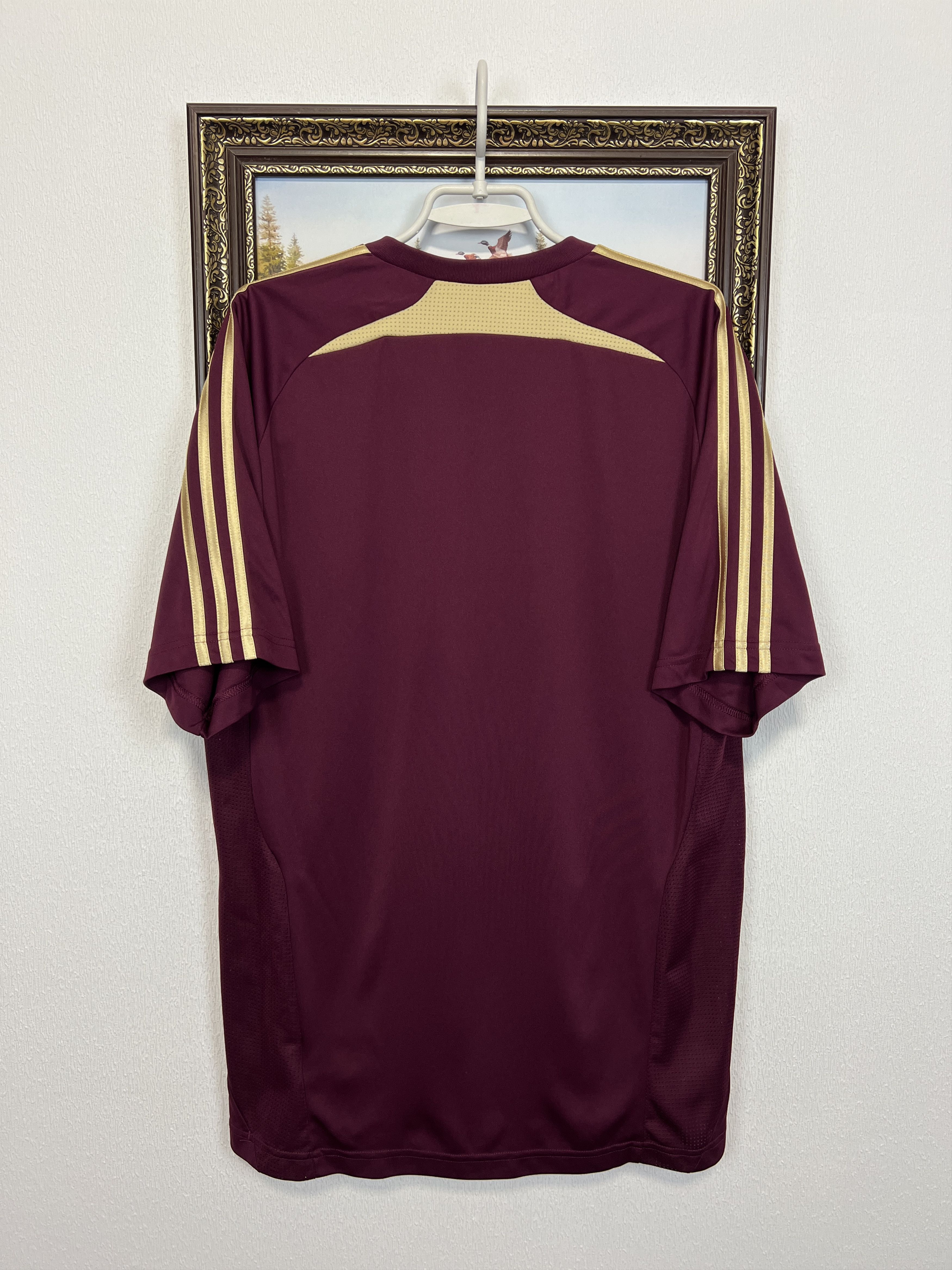 Adidas Lyon Special football shirt Soccer Burgundy Jersey Trikot Size US XL / EU 56 / 4 - 9 Thumbnail