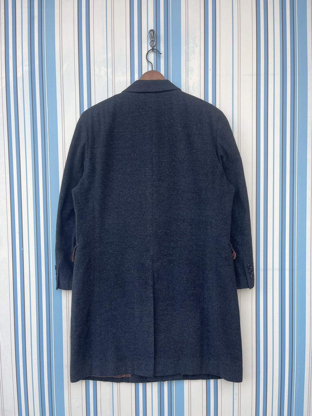 Designer JOSEPH ABBOUD WOOL LONG COAT Size US M / EU 48-50 / 2 - 2 Thumbnail