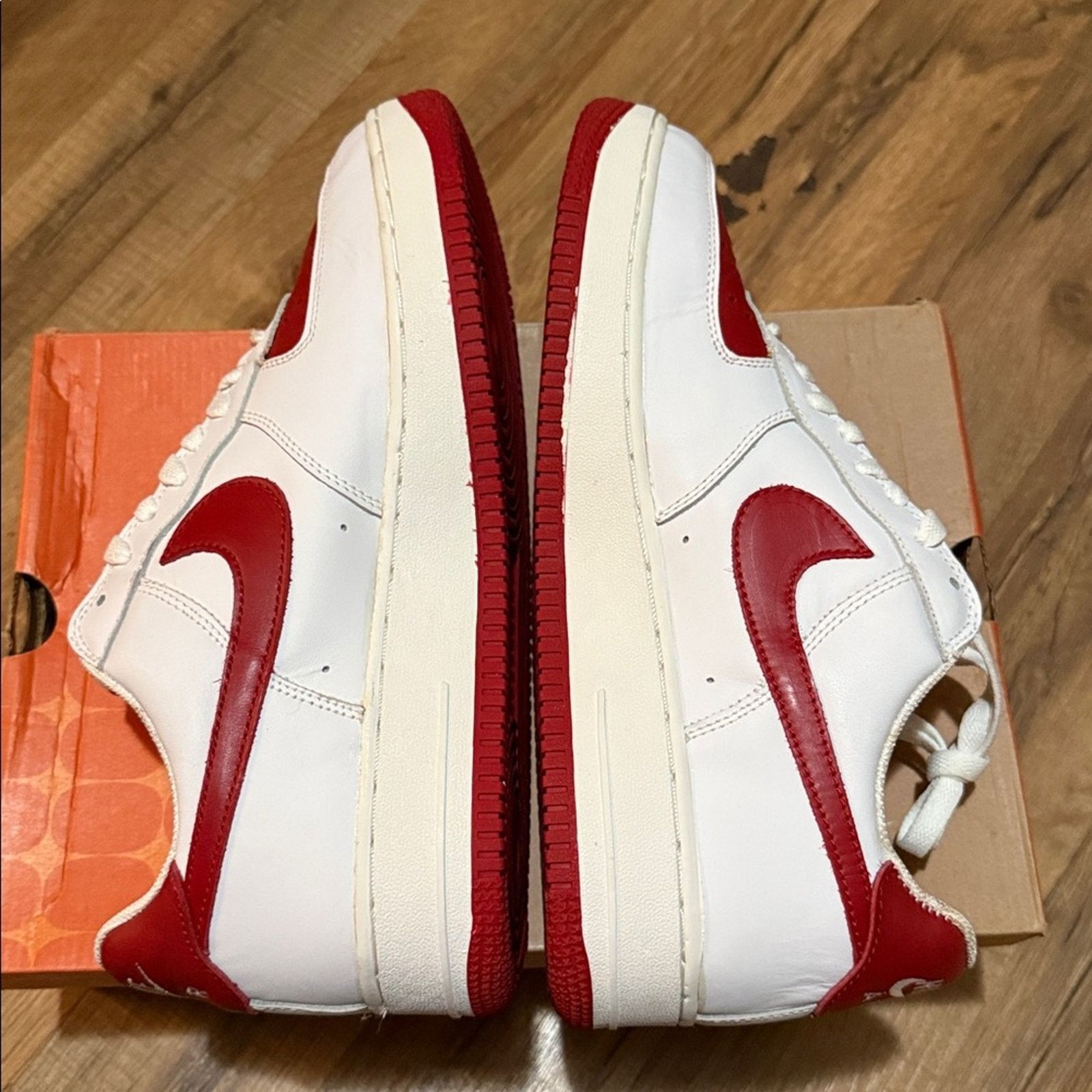 Nike 2003 Nike Air Force 1 'White Varsity Red' Size US 10.5 / EU 43-44 - 9 Thumbnail