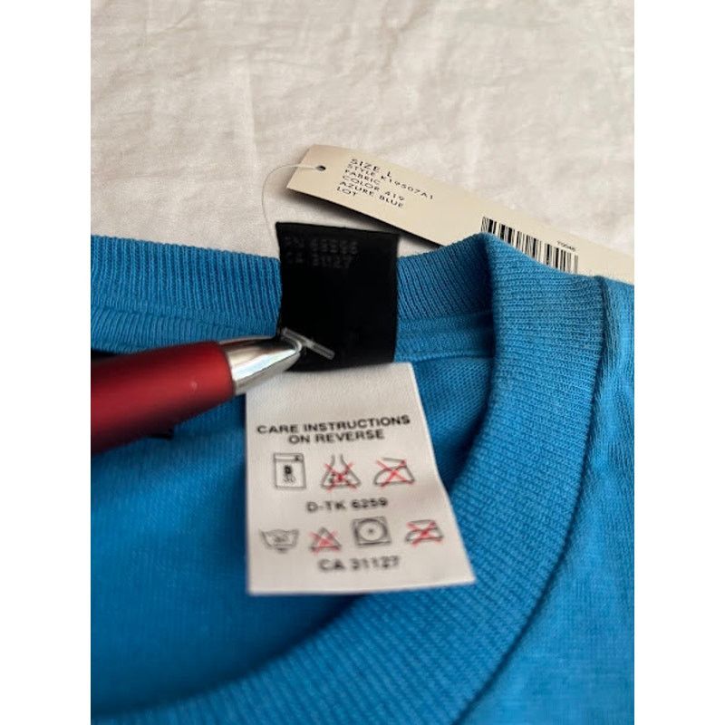 DKNY VTG DKNY Azure Blue T Shirt Size L NWT Size US L / EU 52-54 / 3 - 6 Thumbnail