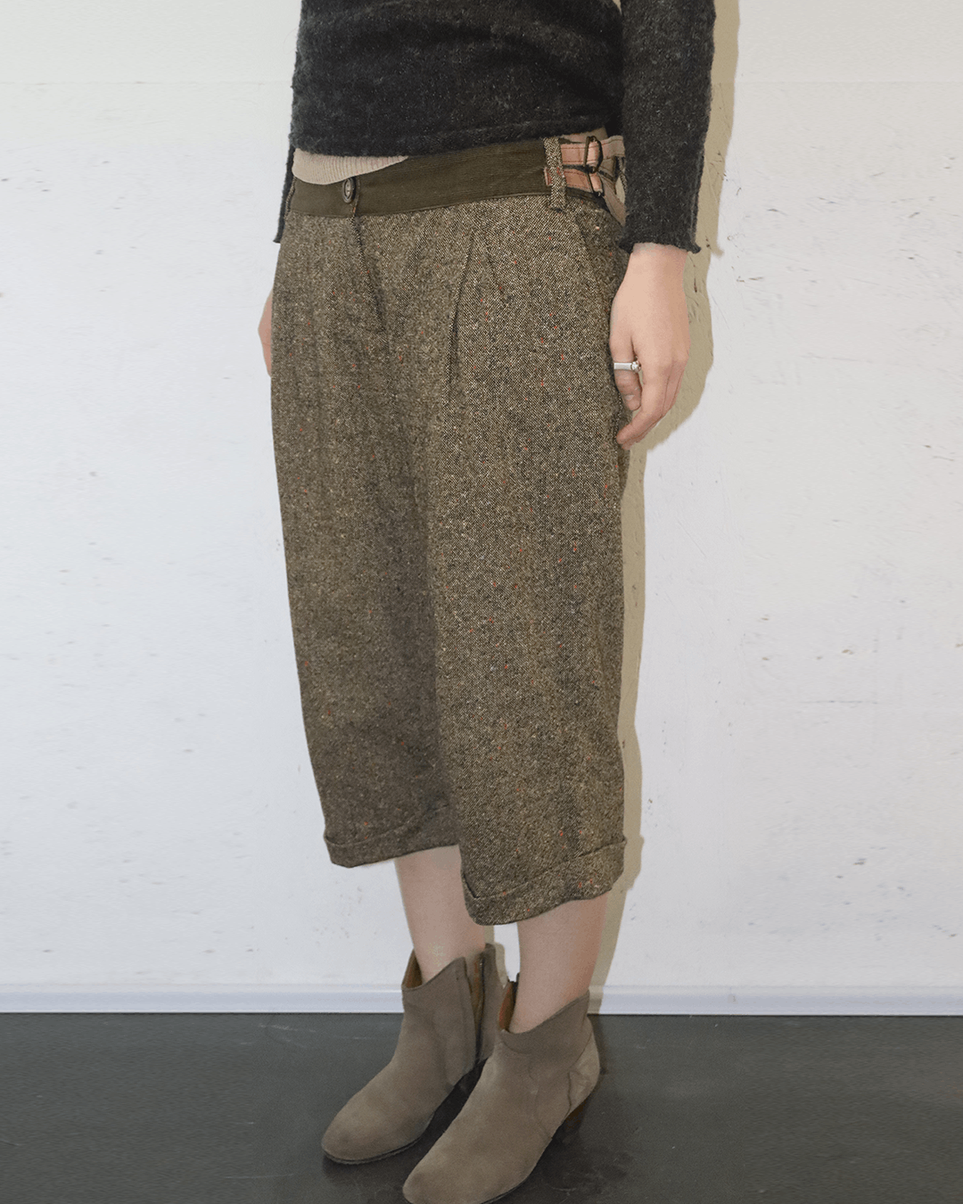 Dolce & Gabbana Dolce & Gabbana Speckled Tweed Cropped Pants Size 28" / US 6 / IT 42 - 3 Thumbnail