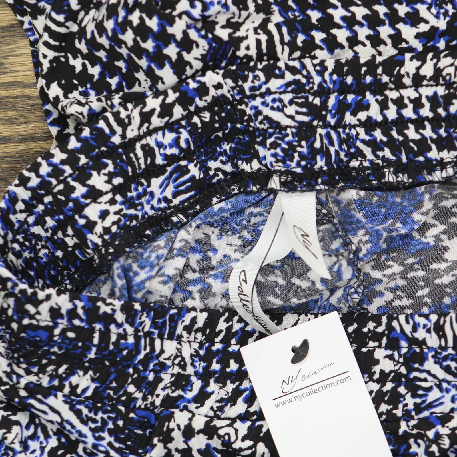 Other Nwt Ny Collection Leg Pull On Pants Navy Abstract Blue Ps Size 28" / US 6 / IT 42 - 4 Thumbnail