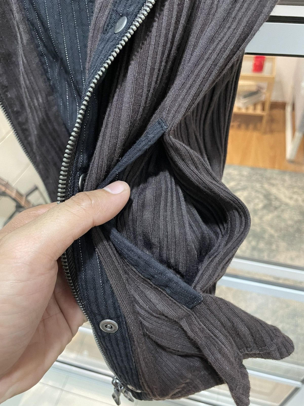 semanticdesign Semanticdesign Rare Double Layer Polos Zipper Pleated Shirt Size US S / EU 44-46 / 1 - 10 Thumbnail