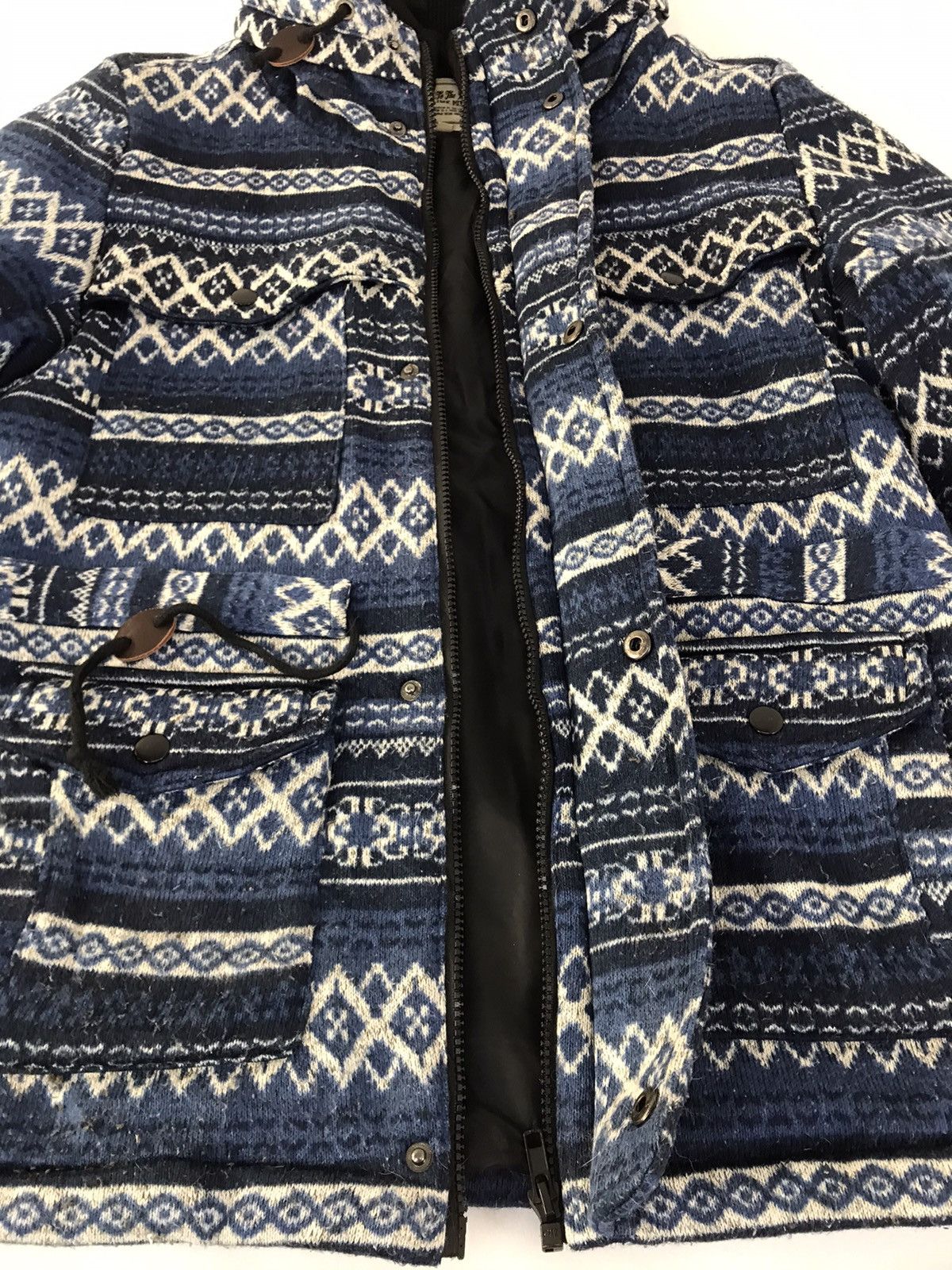 Japanese Brand Power To The People Culture Mix Navajo Padded Jacket Aztec Size M / US 6-8 / IT 42-44 - 4 Thumbnail