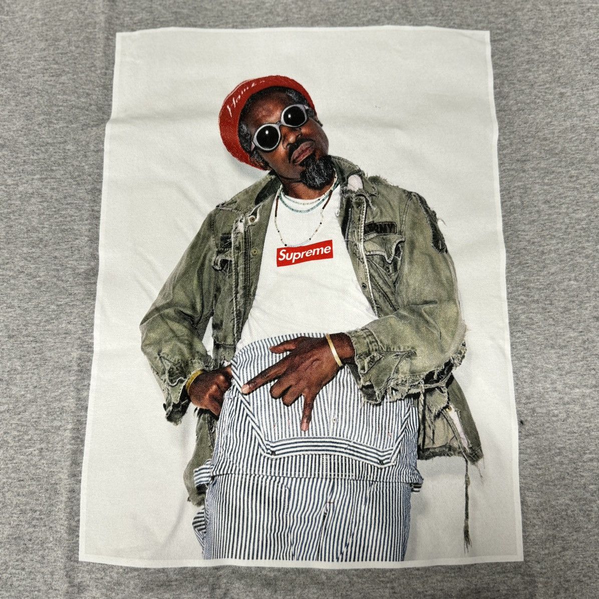 Supreme ANDRE 3000 x SUPREME PHOTO TEE GREY Size US L / EU 52-54 / 3 - 2 Thumbnail