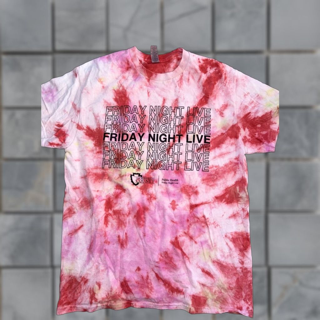 Gildan Friday Night Live County T-Shirt Tie Dye Red M Men Shirt Size US M / EU 48-50 / 2 - 1 Thumbnail
