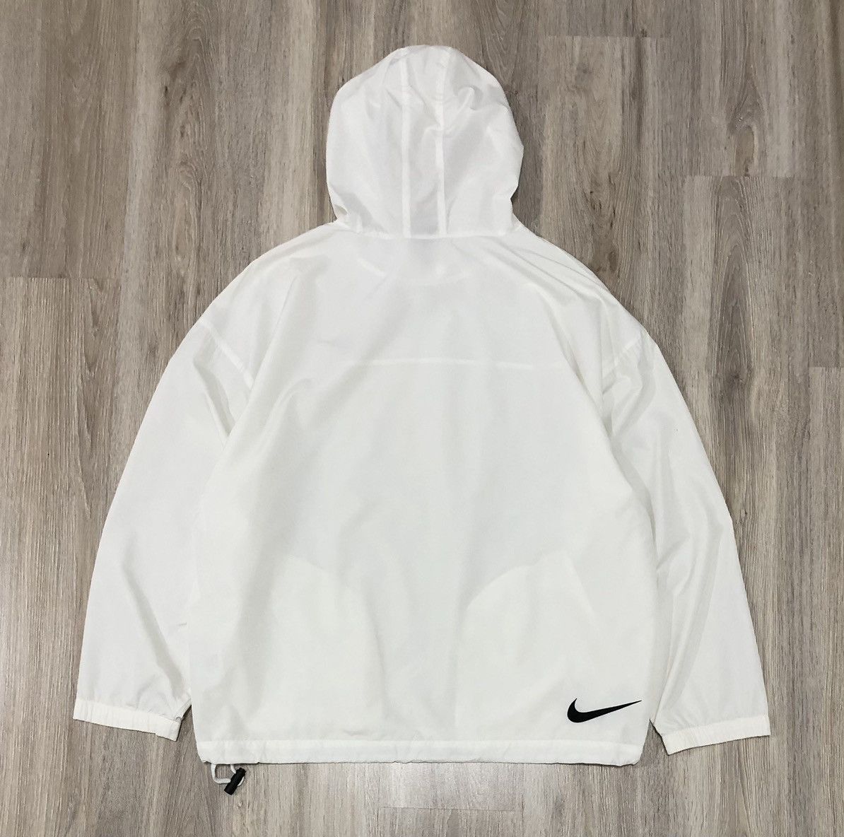 Nike Vintage Nike Pullover White Plain Windbreaker Nylon Jacket Size US XL / EU 56 / 4 - 10 Thumbnail
