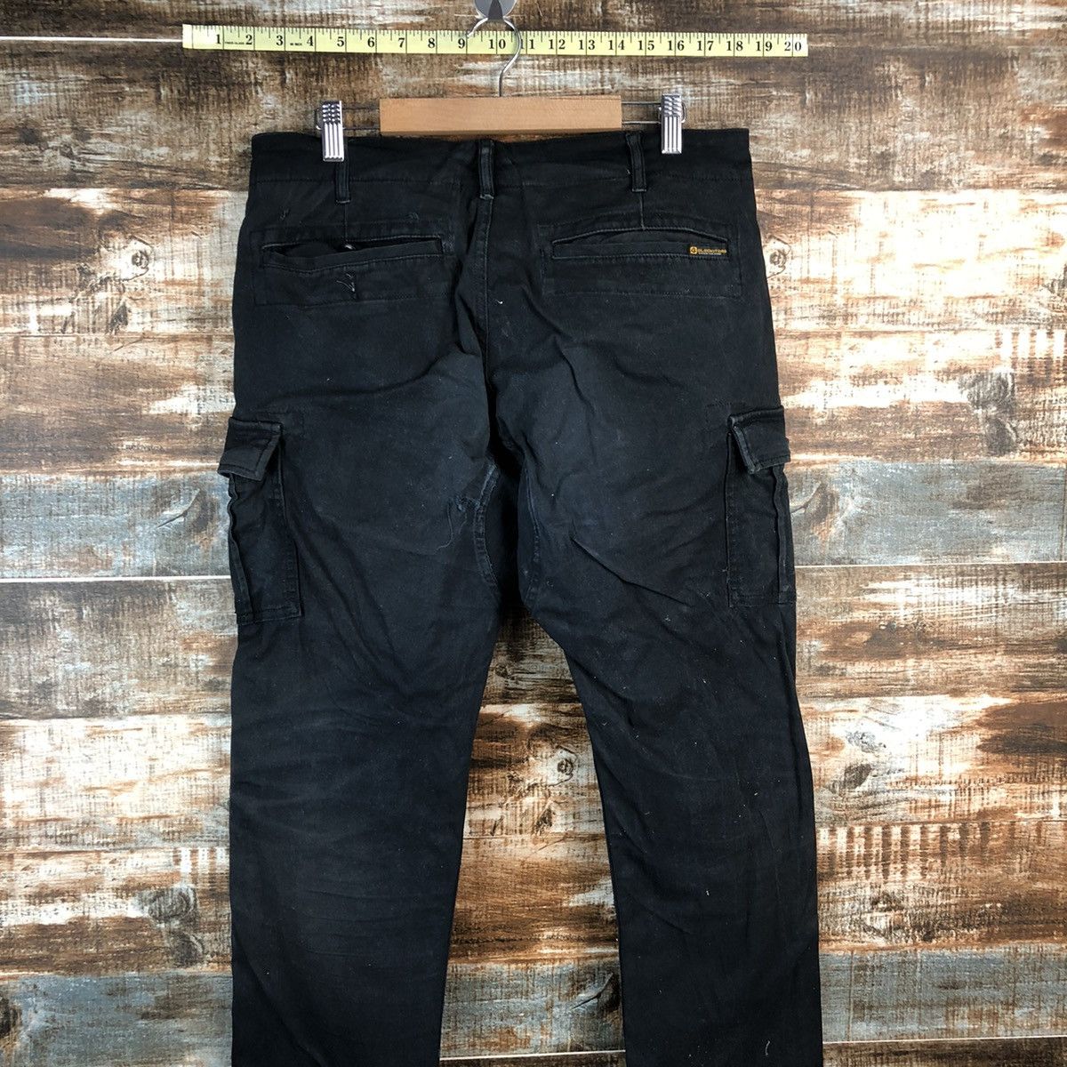 Japanese Brand Gladiator Black utility Cargo Multipocket Pants #A2590 Size US 31 - 15 Thumbnail