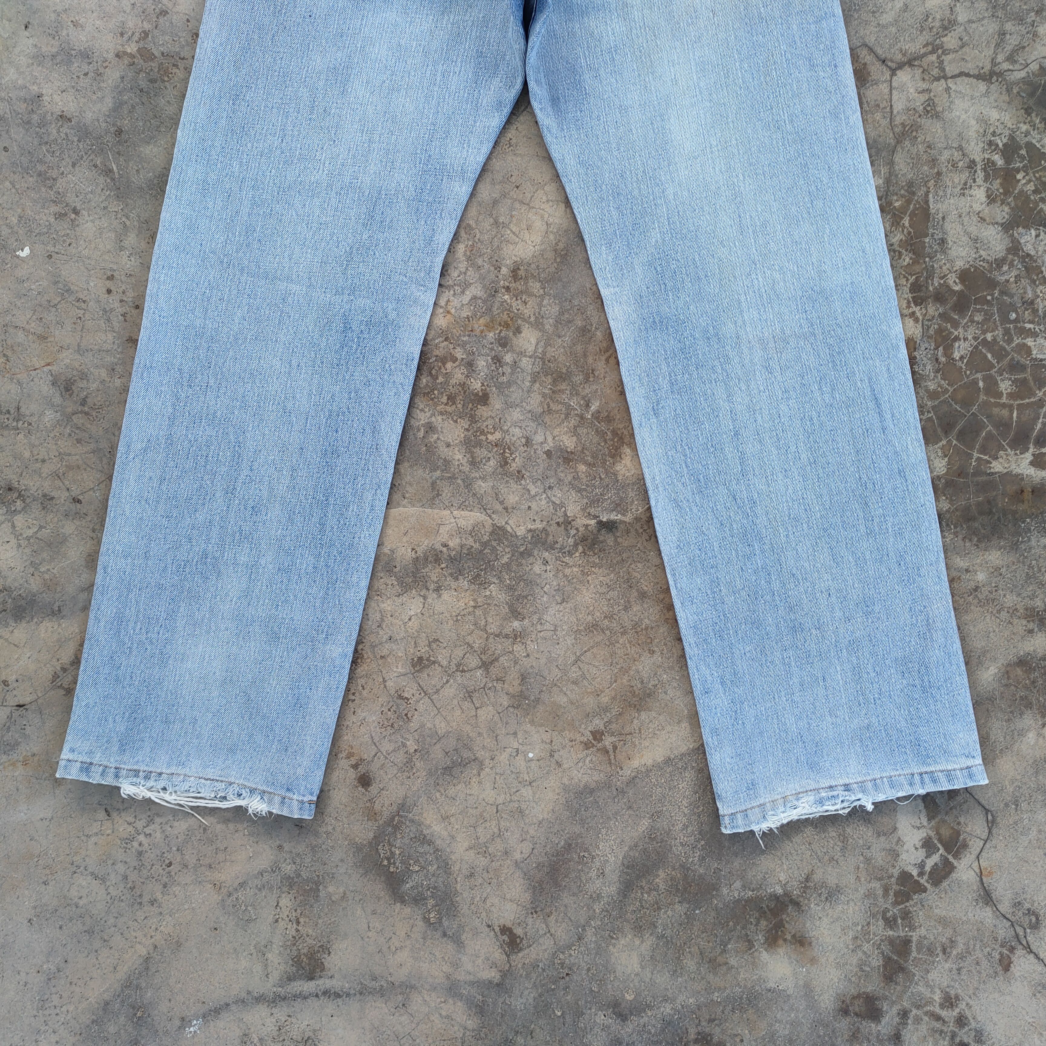 Japanese Brand × Vintage VINTAGE JAPANESE STRAIGHT FADED DISTRESSED JEANS PANTS Size US 33 - 11 Thumbnail