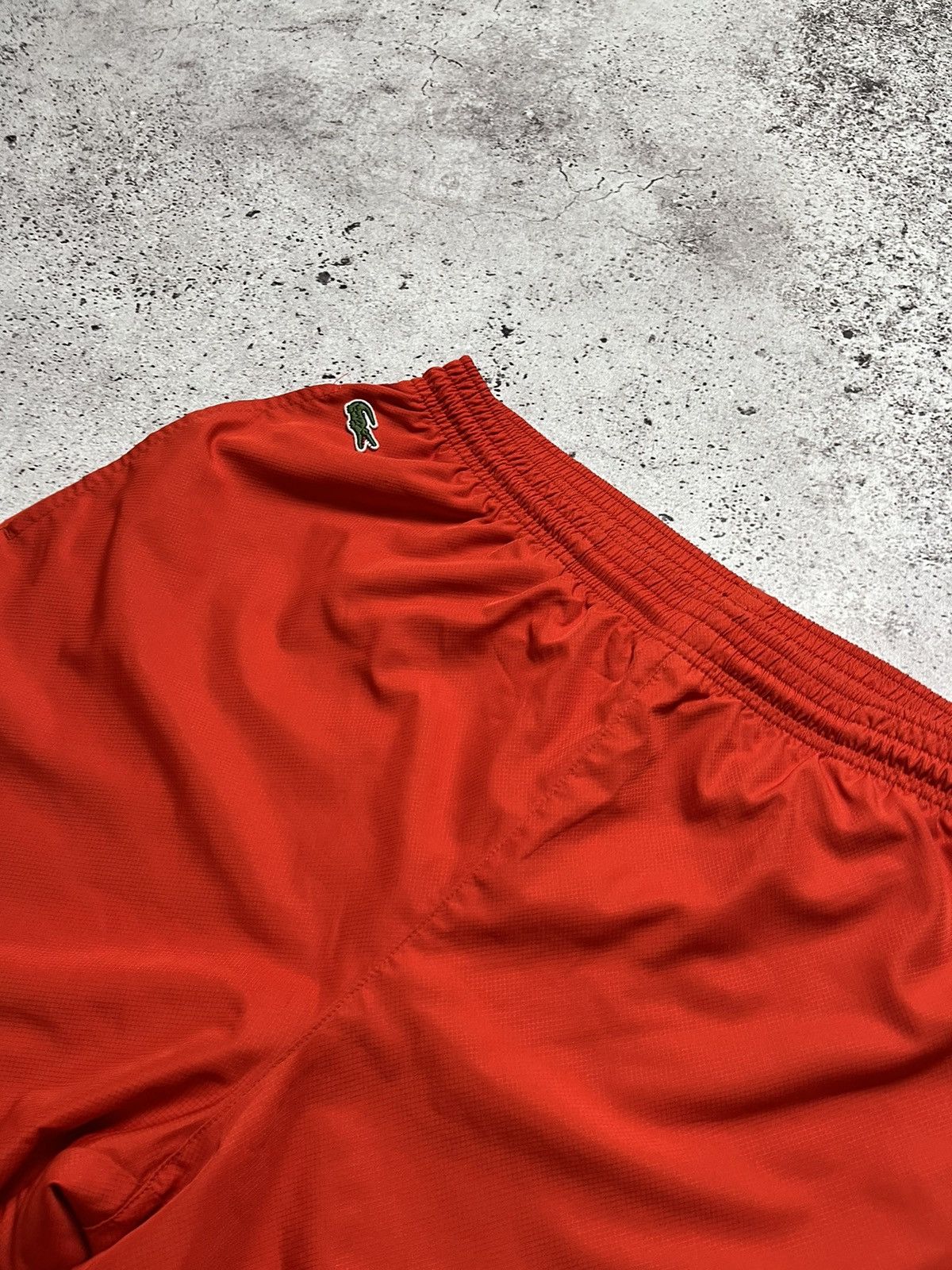 Lacoste Vintage Y2K Men’s Lacoste Orange Nylon Joggers Pants Size US 32 / EU 48 - 3 Thumbnail